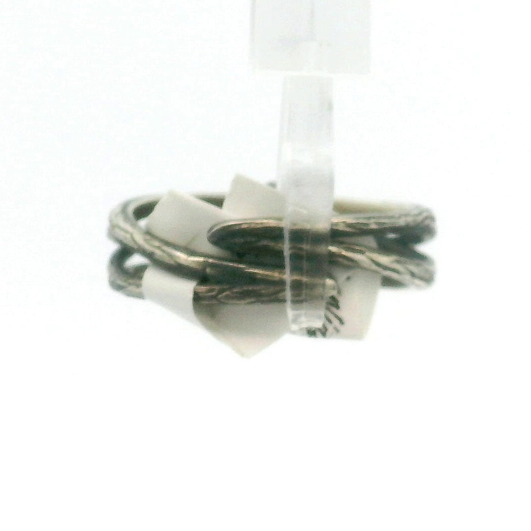 Bad Witch Andalusite Cuff Ring 925 Silver for Divine Connection, Harmony & Spiritual Awareness