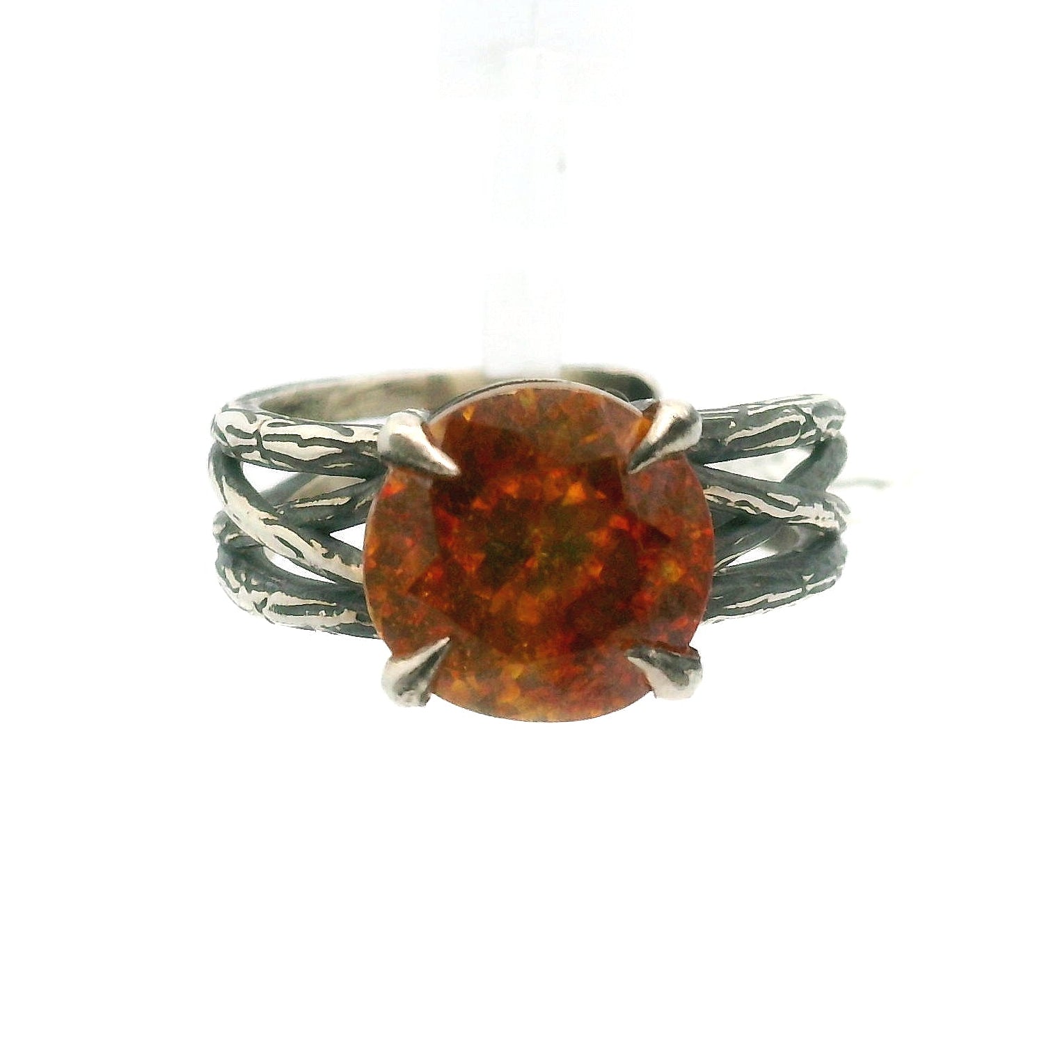 Bad Witch Sphalerite Cuff Ring .925 Silver for Clarity, Inspiration, Manifestation and Protection