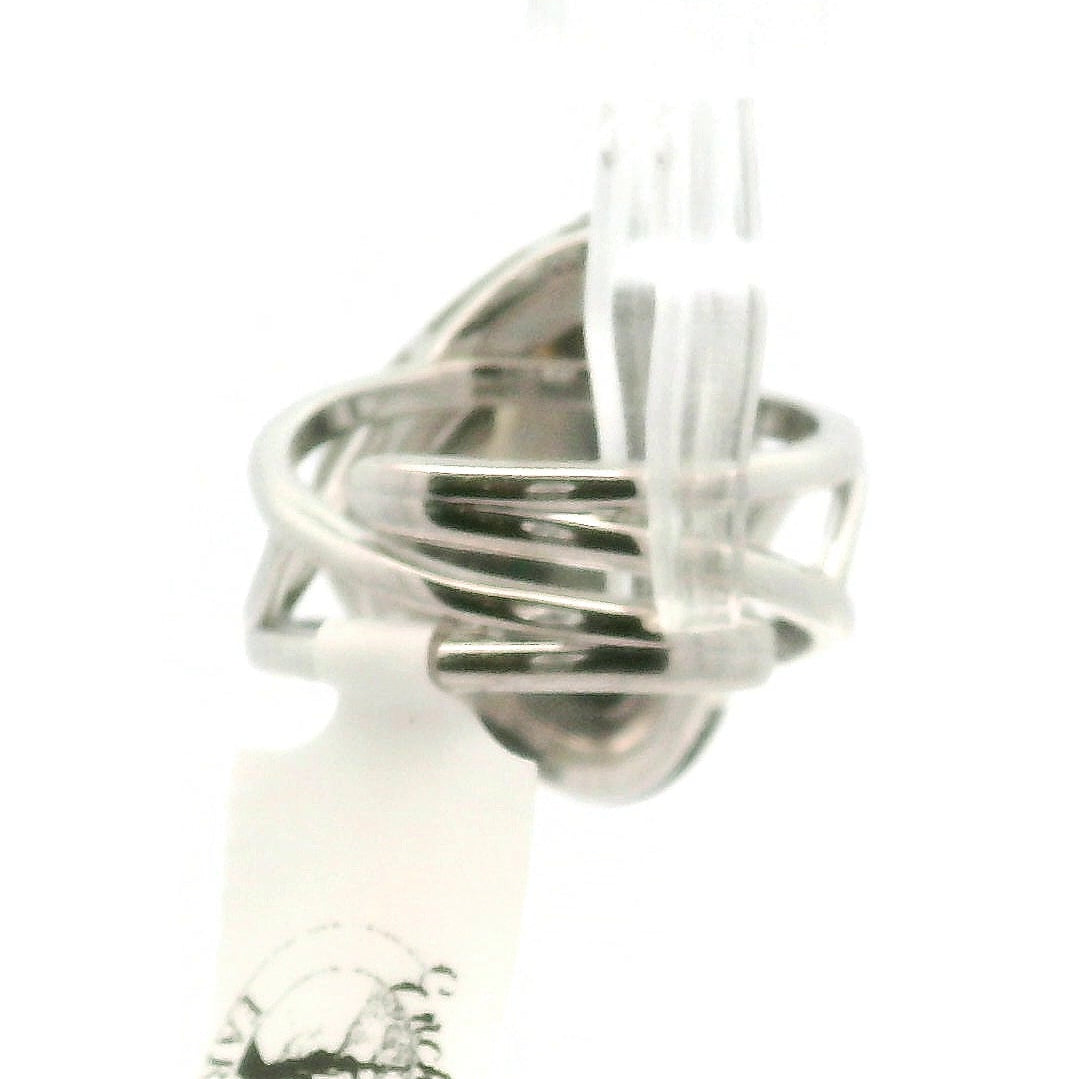 Gem Silica with Copper and Black Spinel Pavé Cuff Ring .925 Silver for Empowerment, Harmony and Truth