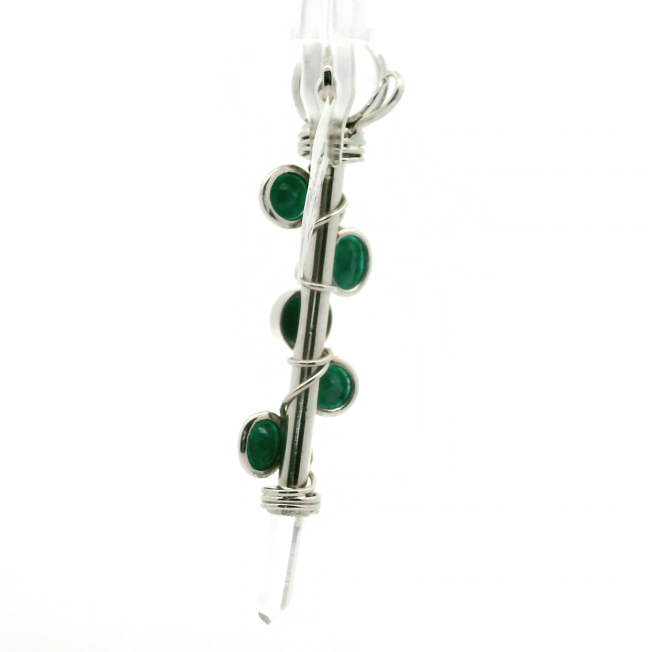 Dioptase Wandlet .925 Silver for New Beginnings, Protection and Manifestation