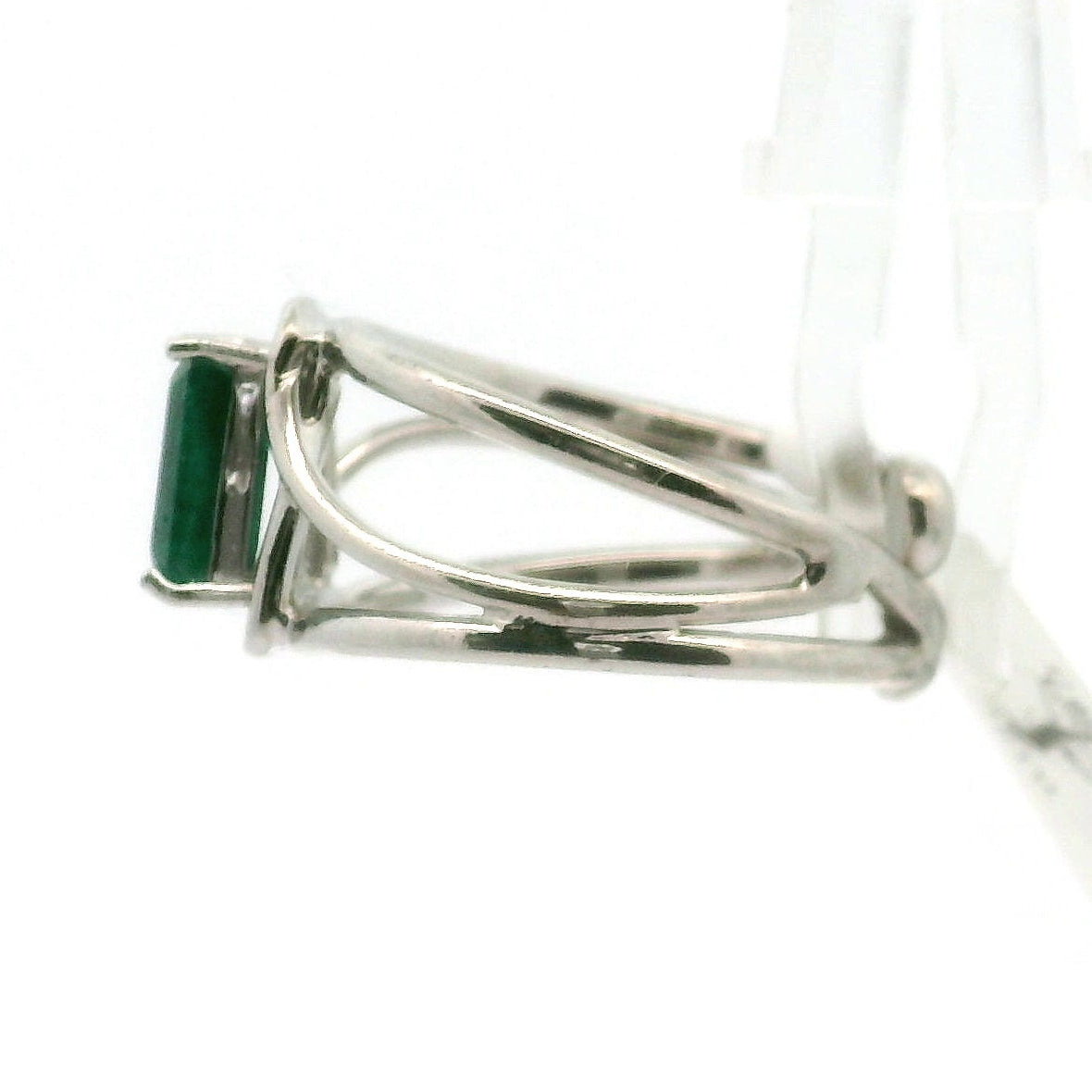 Dioptase Midi Cuff Ring, Adjustable .925 Silver Emotional Balance, Healthy Relationships and Love