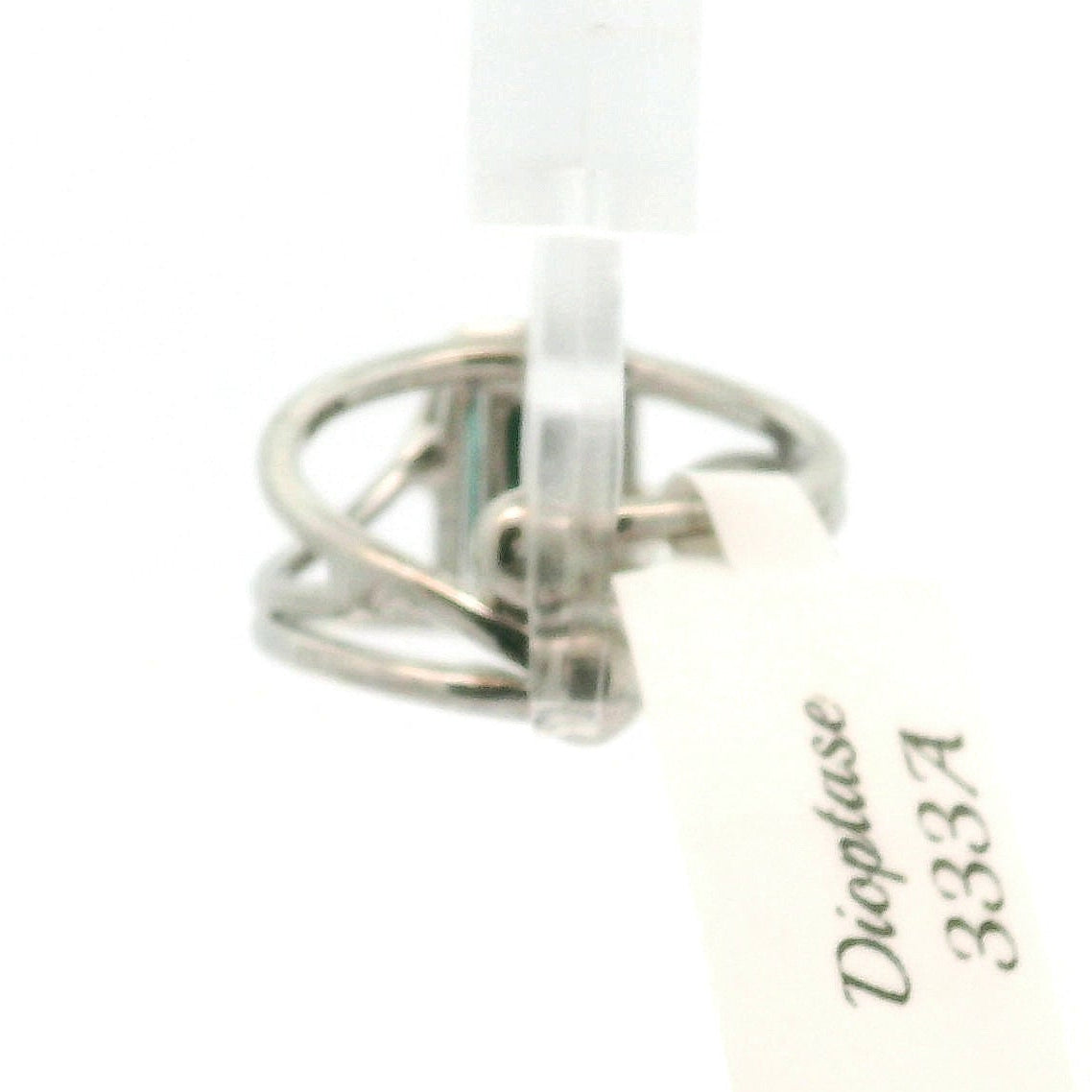 Dioptase Midi Cuff Ring, Adjustable .925 Silver Emotional Balance, Healthy Relationships and Love