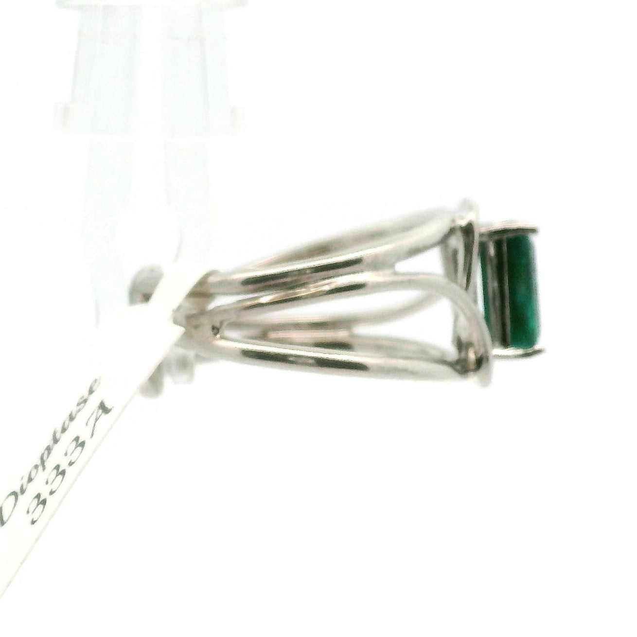 Dioptase Midi Cuff Ring, Adjustable .925 Silver Emotional Balance, Healthy Relationships and Love
