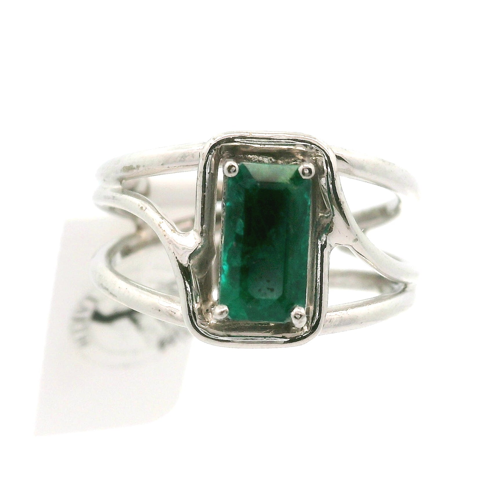 Dioptase Midi Cuff Ring, Adjustable .925 Silver Emotional Balance, Healthy Relationships and Love