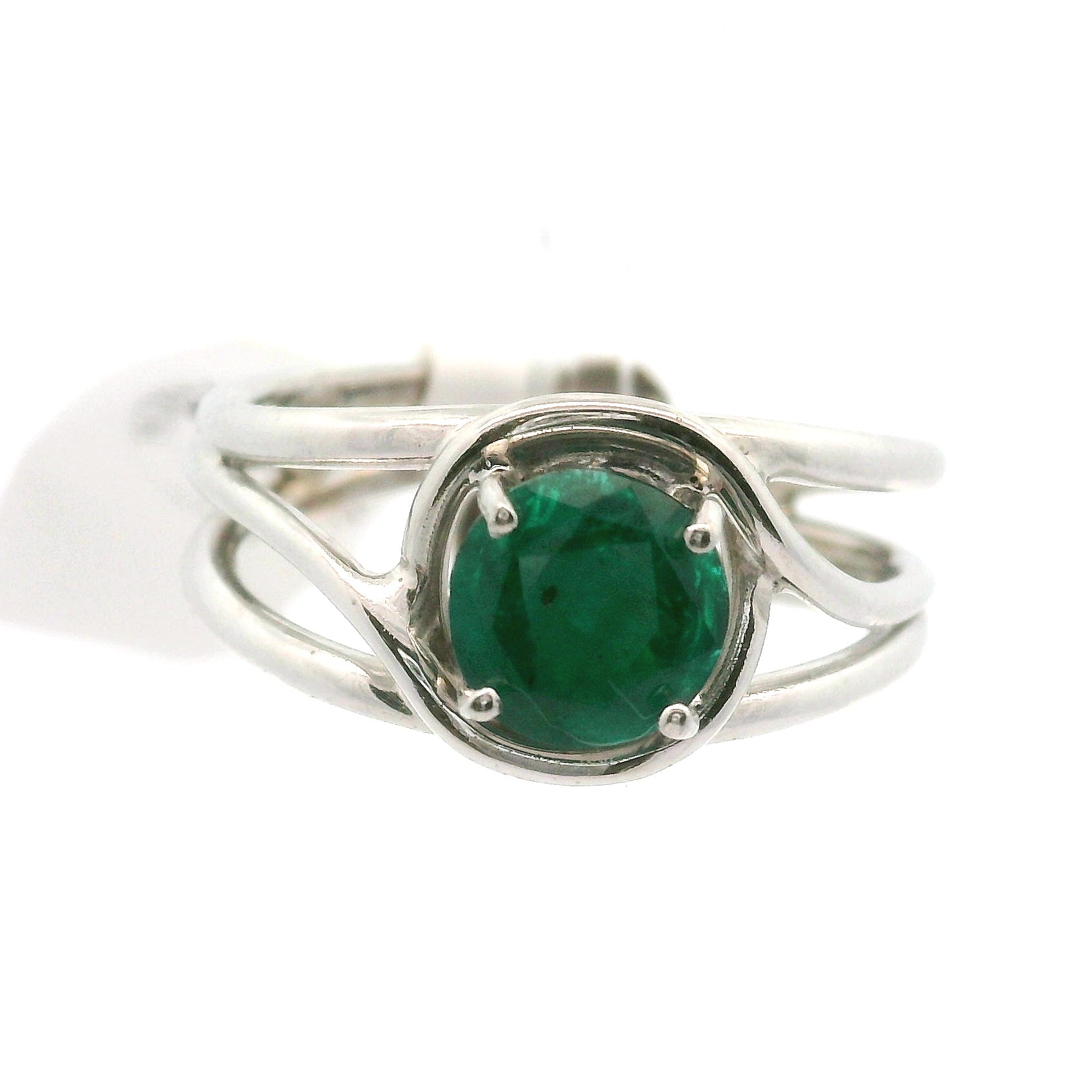 Dioptase Midi Cuff Ring, Adjustable .925 Silver Emotional Balance, Healthy Relationships and Love