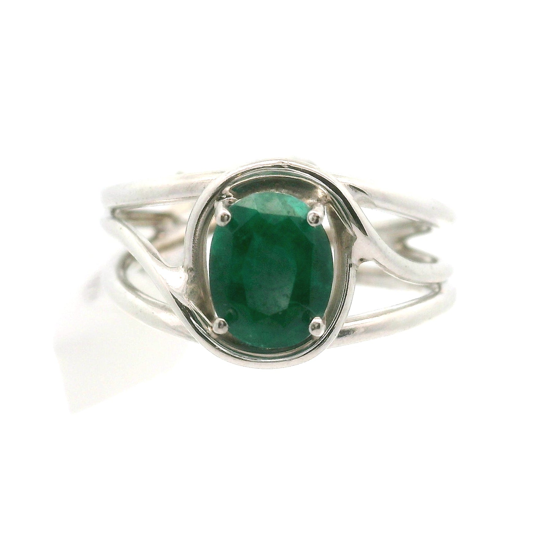 Dioptase Midi Cuff Ring, Adjustable .925 Silver Emotional Balance, Healthy Relationships and Love