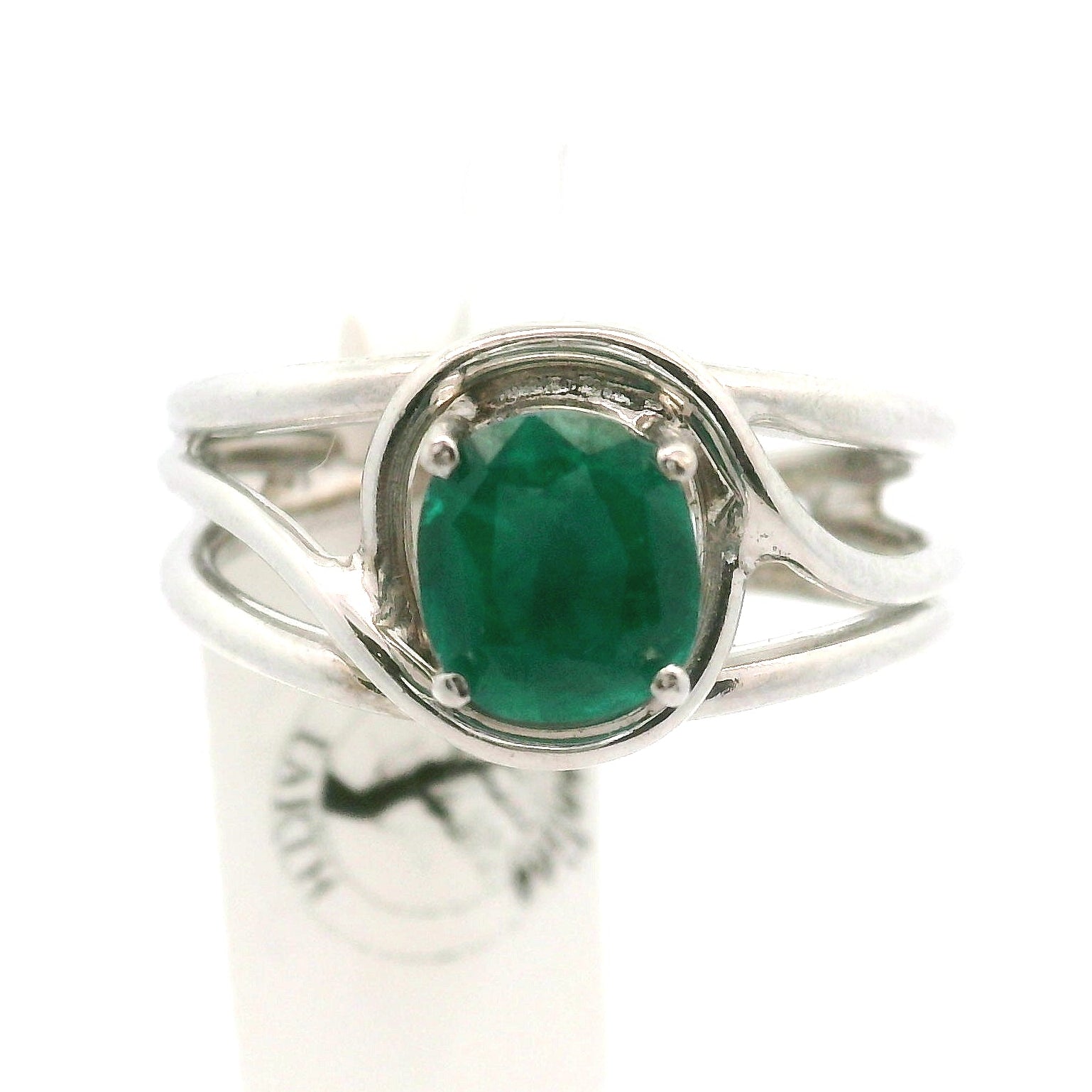 Dioptase Midi Cuff Ring, Adjustable .925 Silver Emotional Balance, Healthy Relationships and Love