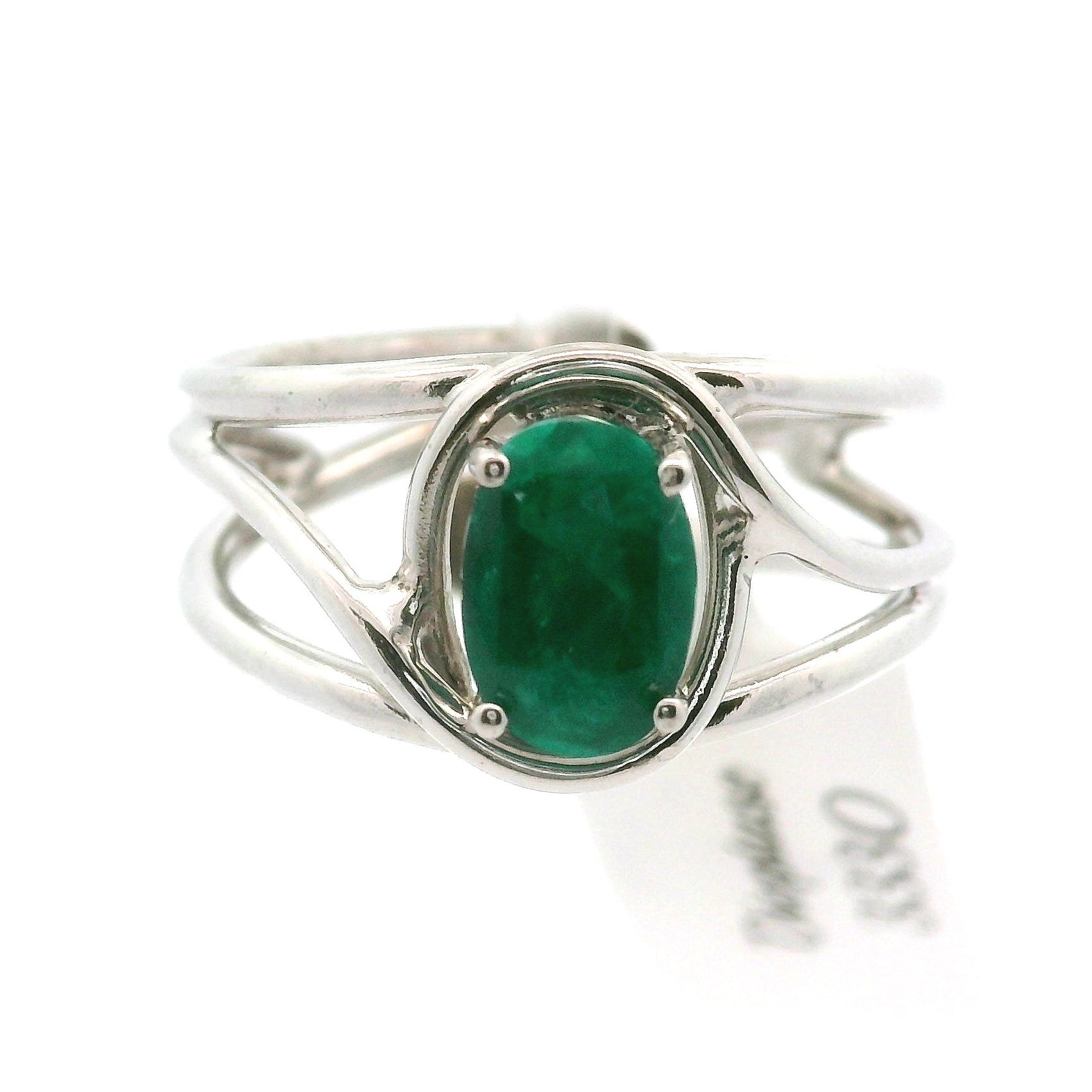 Dioptase Midi Cuff Ring, Adjustable .925 Silver Emotional Balance, Healthy Relationships and Love