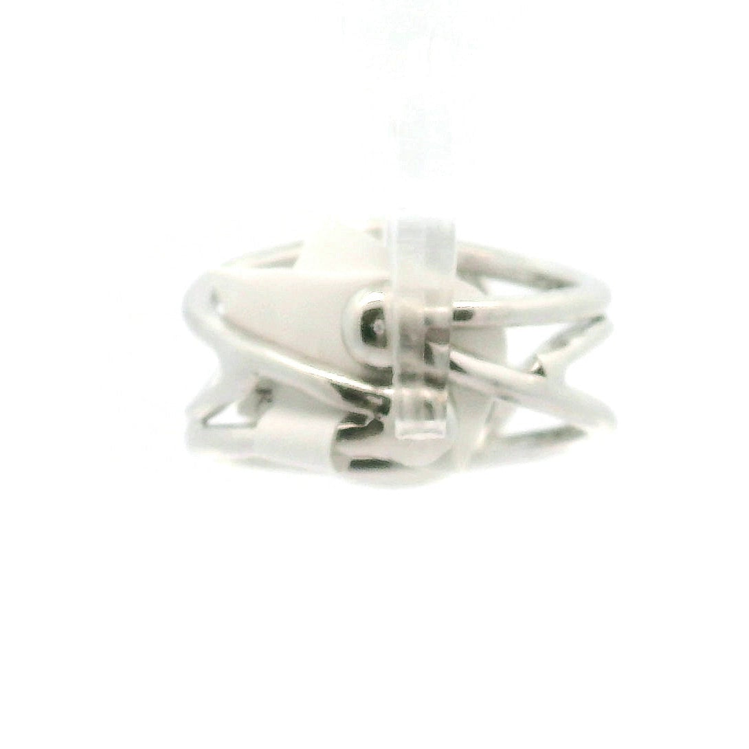 Dioptase Cuff Ring, Adjustable .925 Silver Emotional Balance, Healthy Relationships and Love