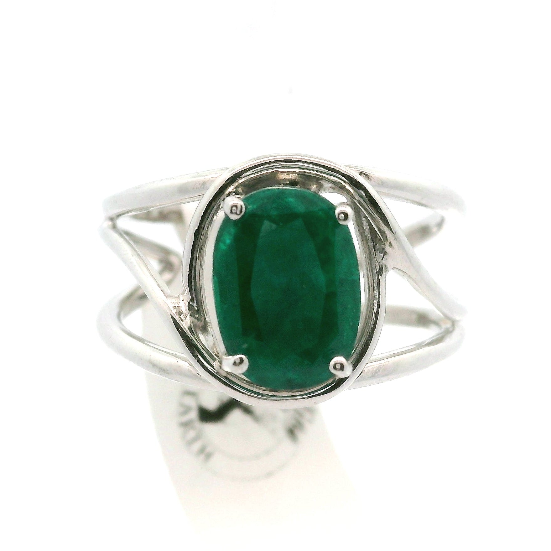 Dioptase Cuff Ring, Adjustable .925 Silver Emotional Balance, Healthy Relationships and Love