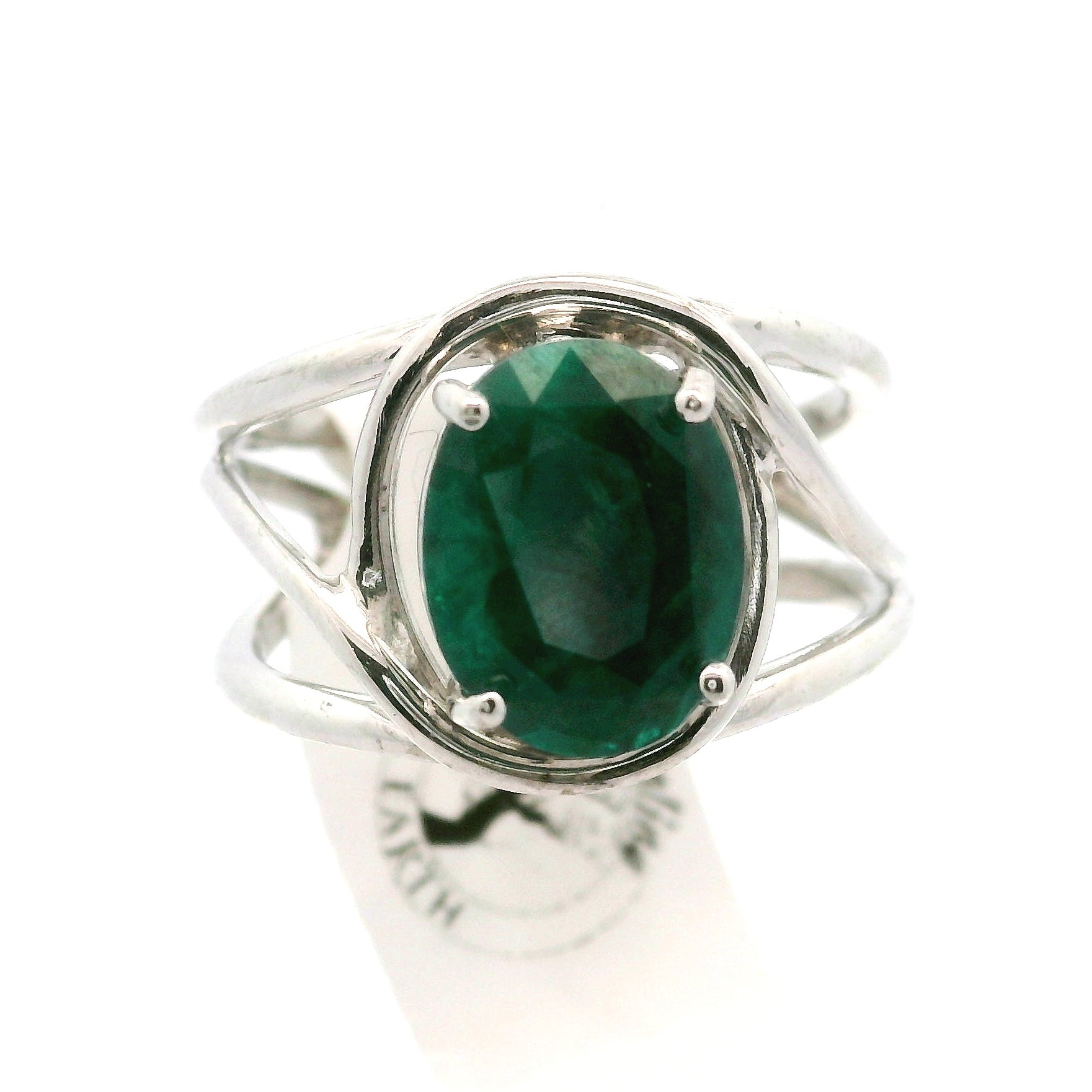 Dioptase Cuff Ring, Adjustable .925 Silver Emotional Balance, Healthy Relationships and Love
