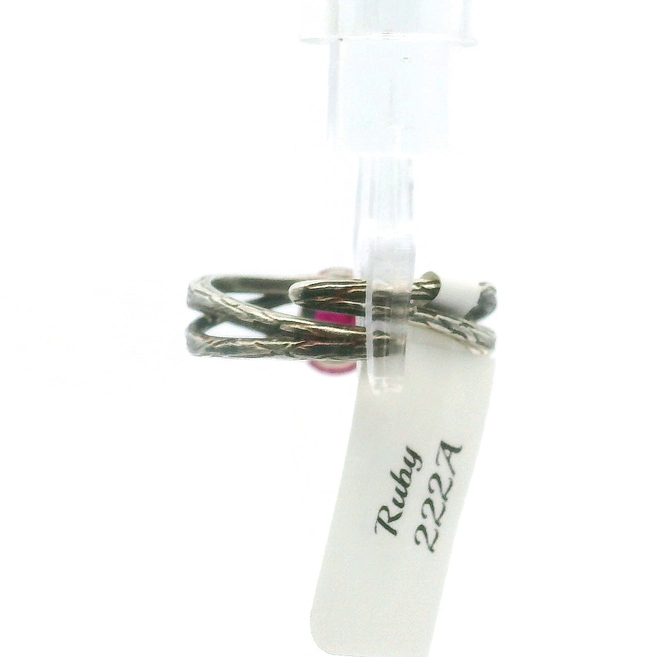 Bad Witch Ruby Cuff Ring .925 Silver for Empowerment, Love and Passion