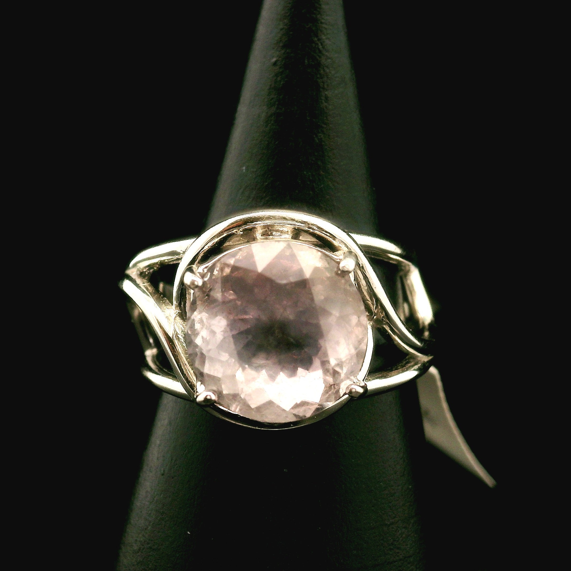 Ethiopian Fluorite Cuff Ring .925 Silver for Clarity and Focus