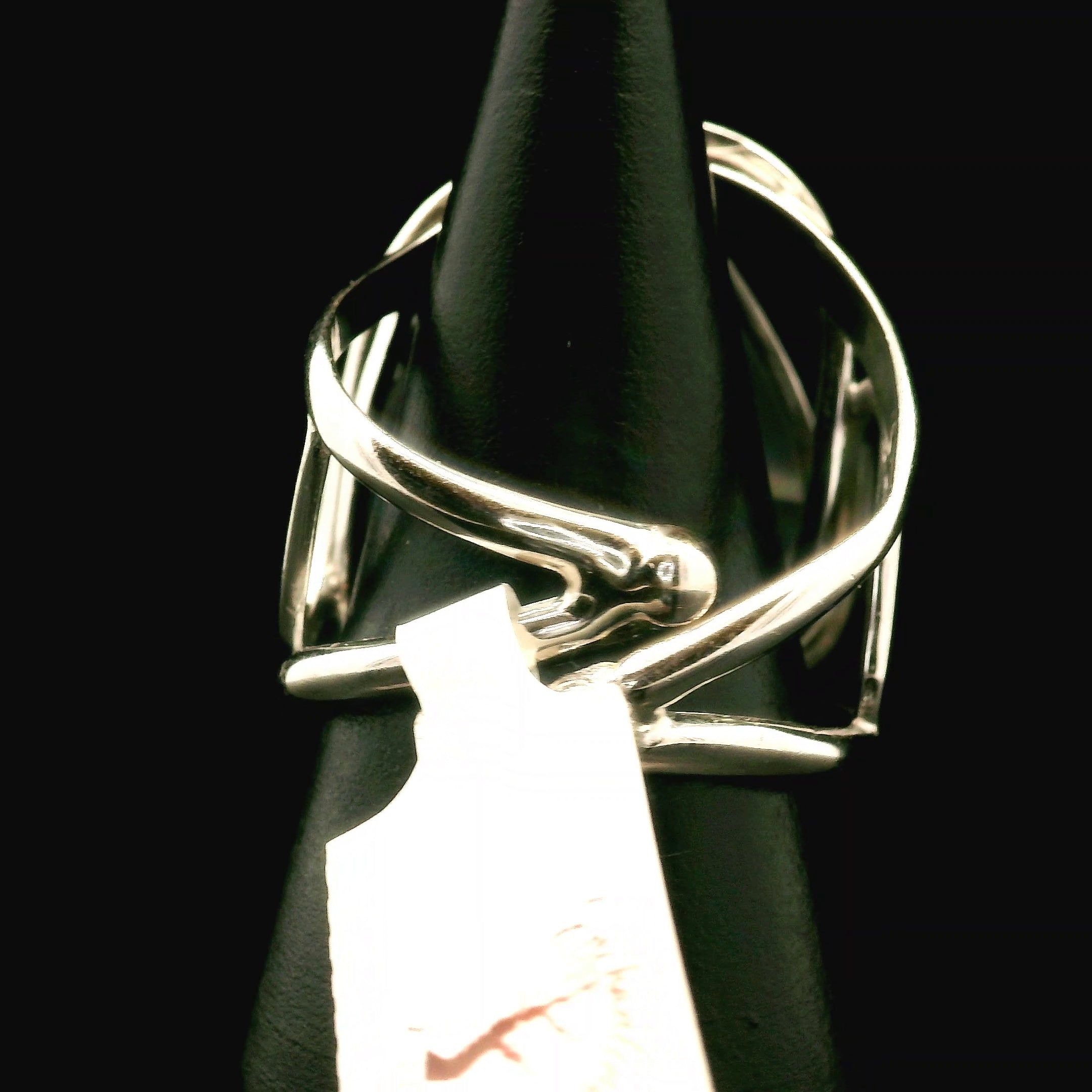 Gem Silica XL Cuff Ring .925 Silver for Empowerment, Harmony and Truth