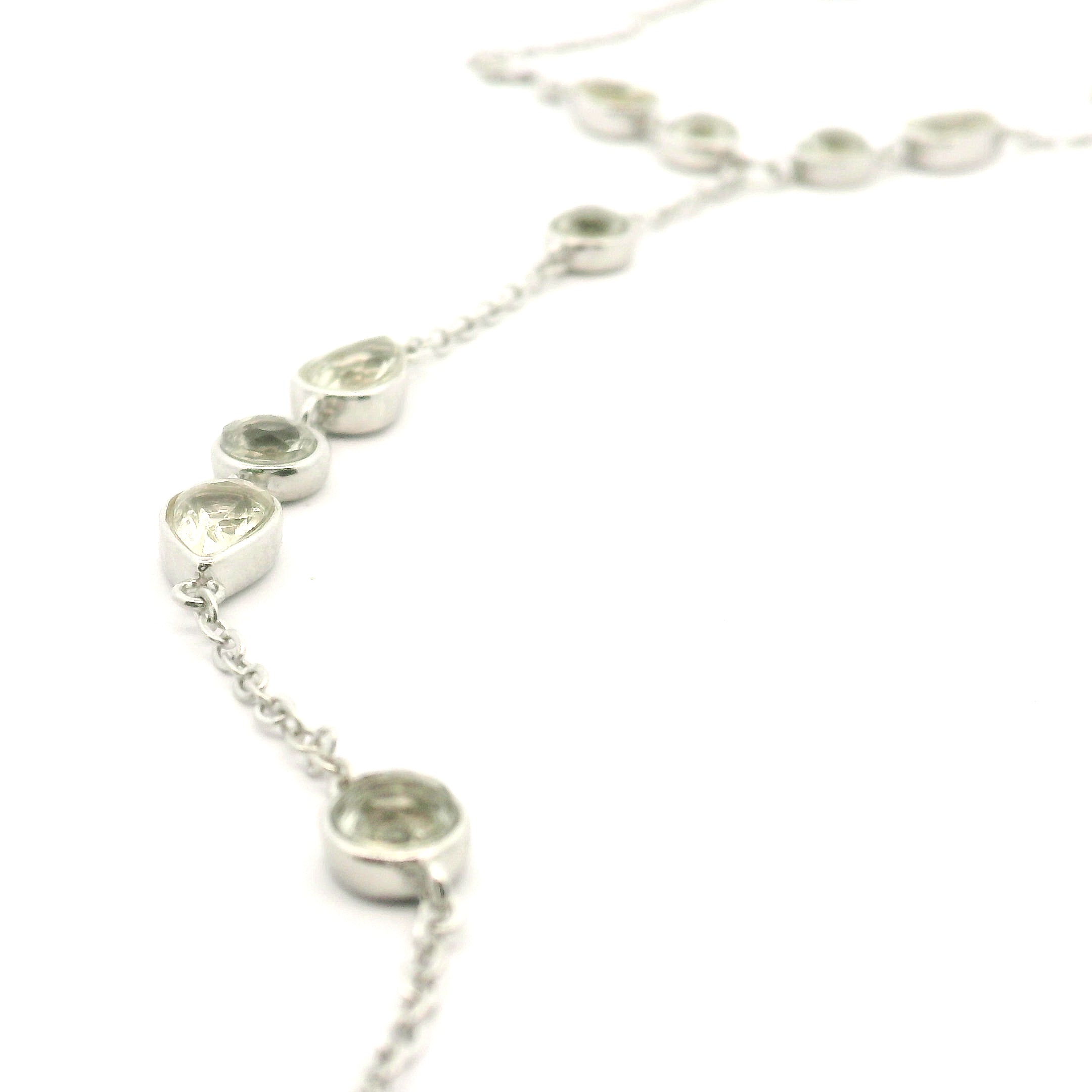 Crystal Adjustable Hand-Chain in .925 Silver for Creation and Prosperity