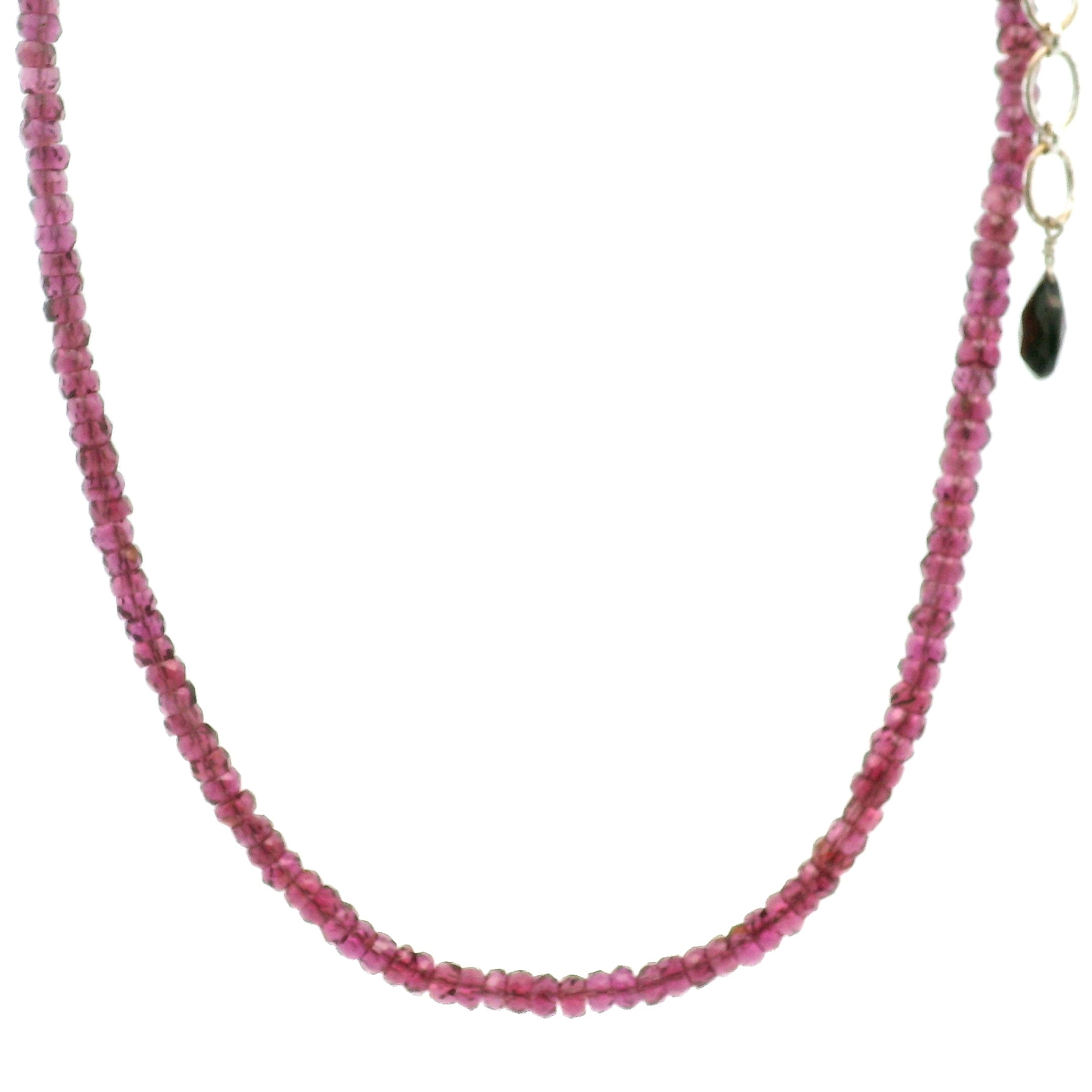 Rhodolite Purple Garnet Faceted Necklace for Grounding, Health and Strength