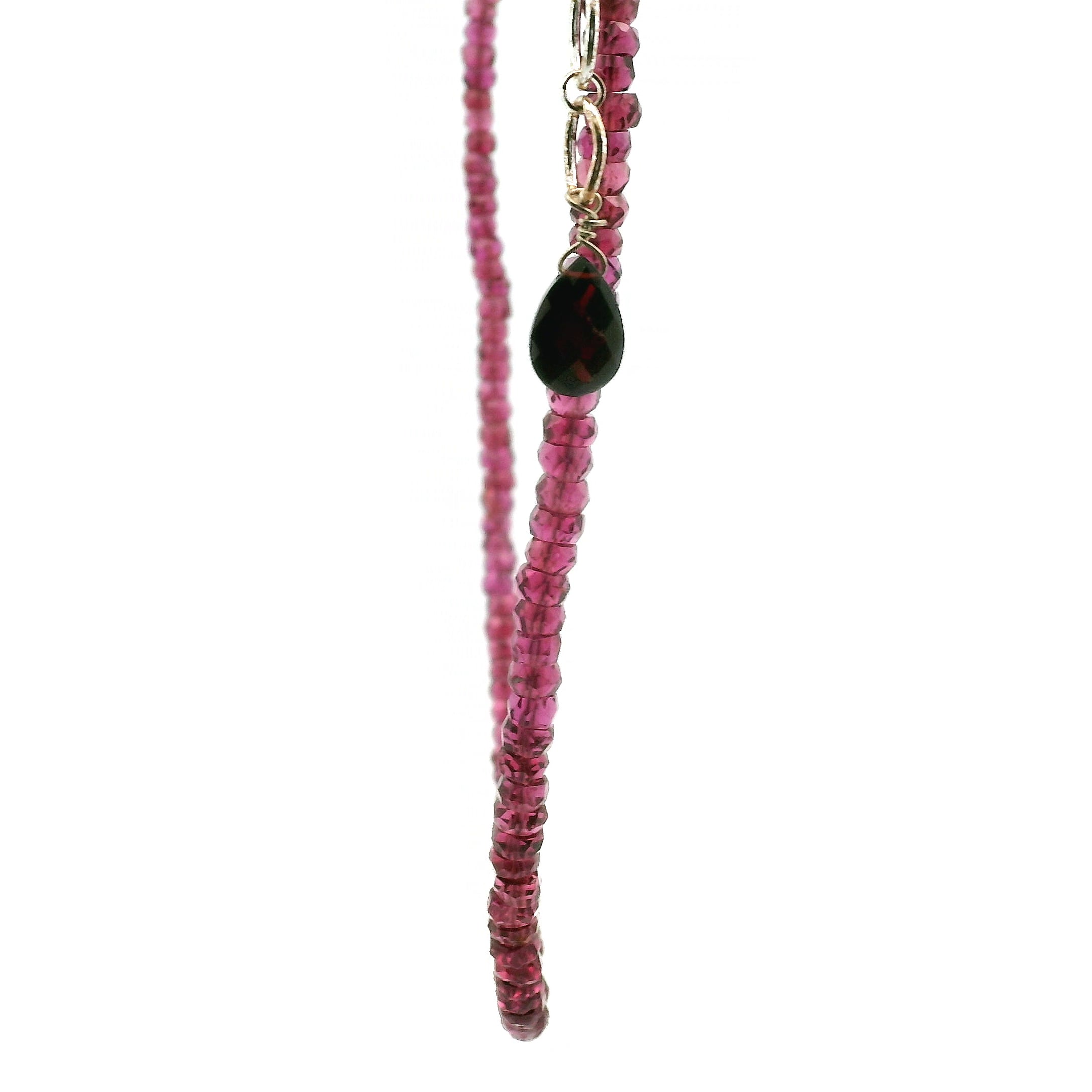 Rhodolite Purple Garnet Faceted Necklace for Grounding, Health and Strength