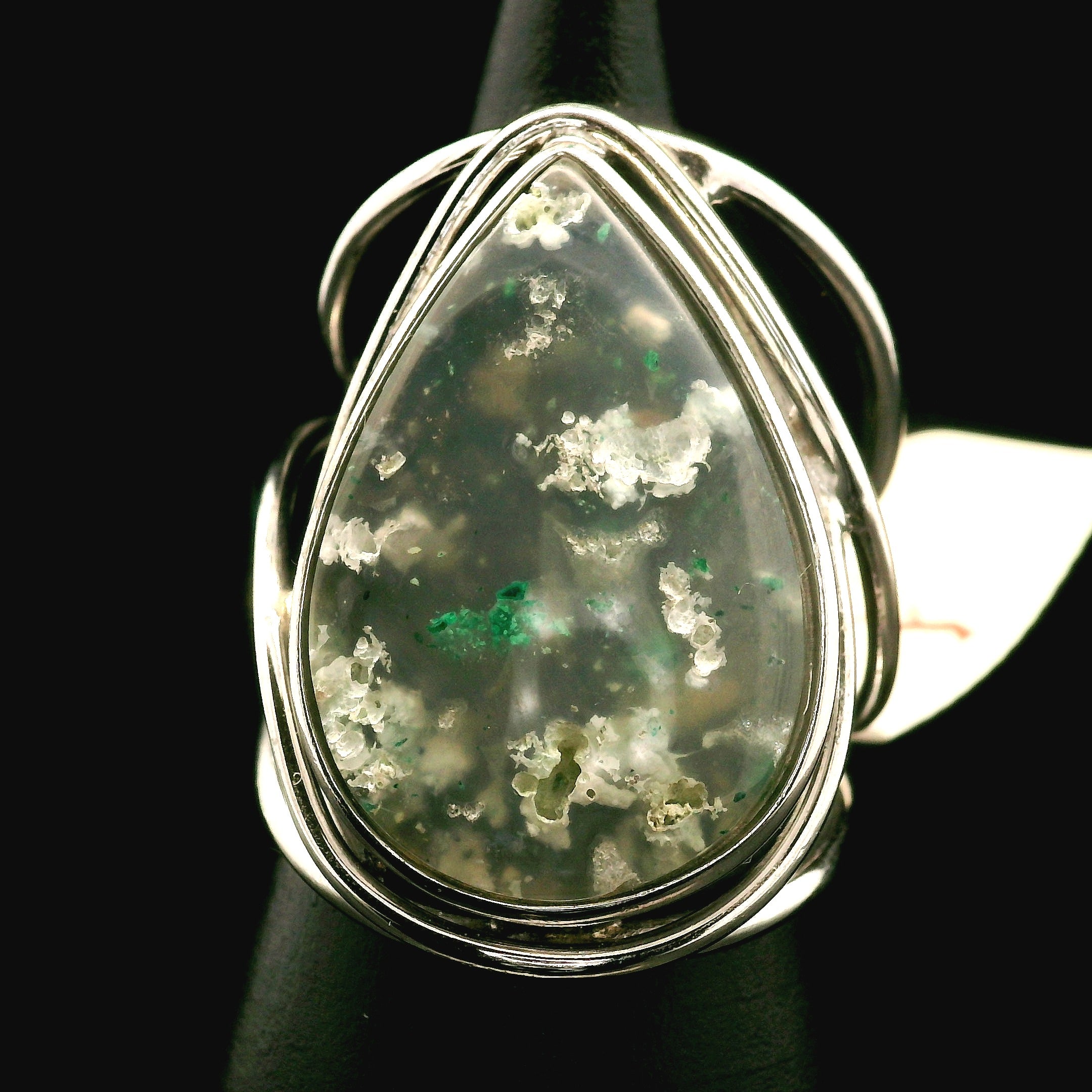 Gem Silica XL Cuff Ring .925 Silver for Empowerment, Harmony and Truth