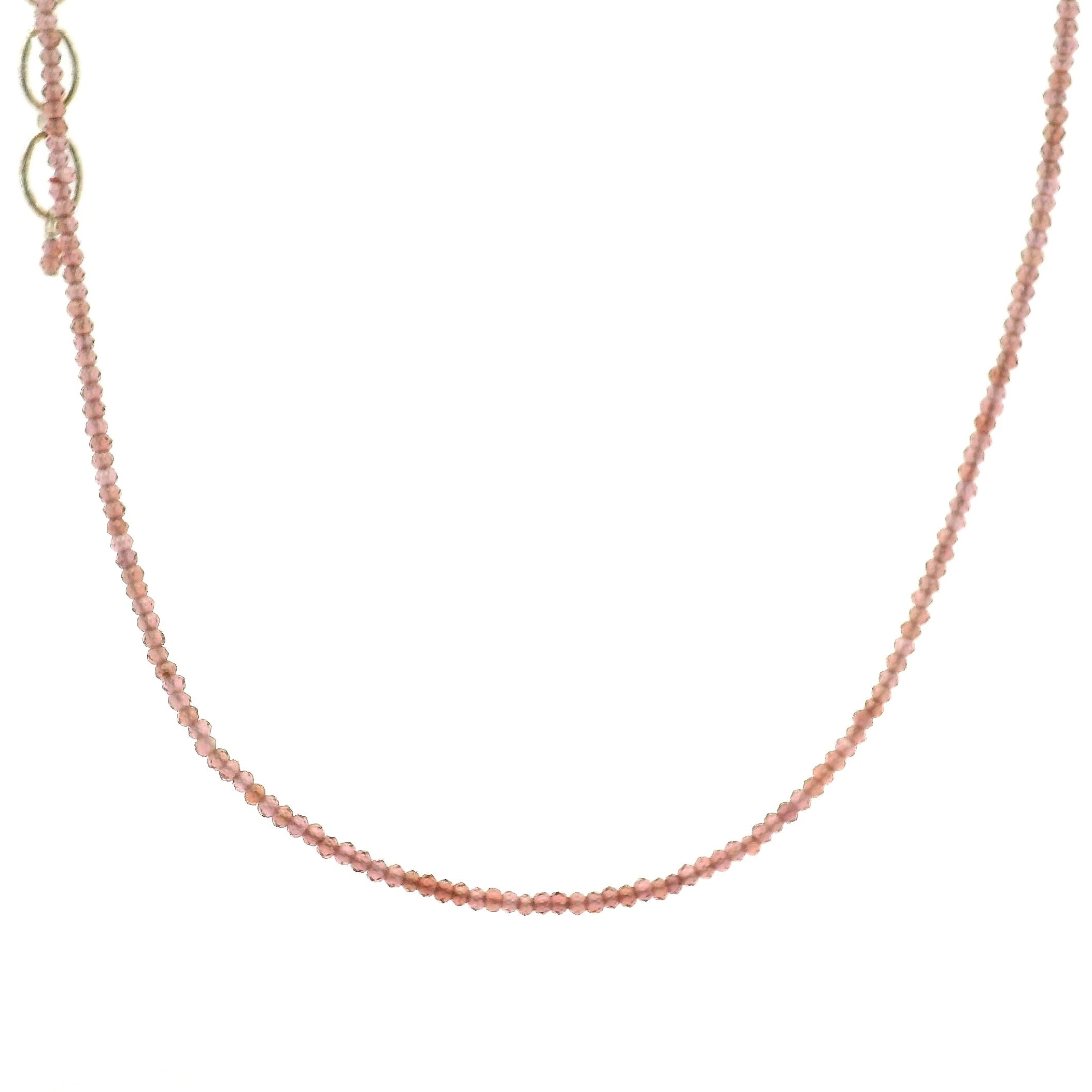 Rhodolite Purple Garnet Mini Faceted Necklace for Grounding, Health and Strength