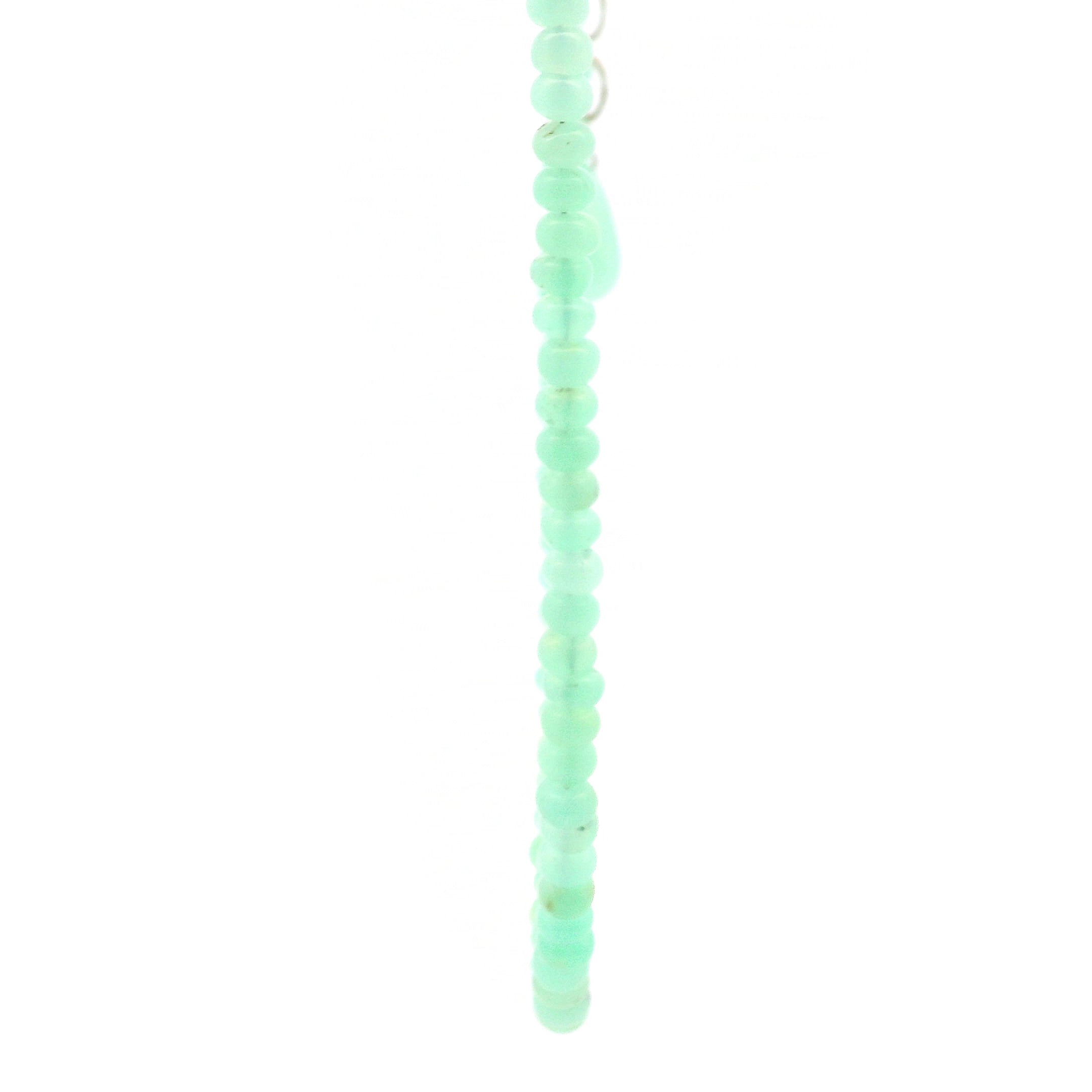 Chrysoprase Rondelle Necklace for Abundance, Love and Wealth