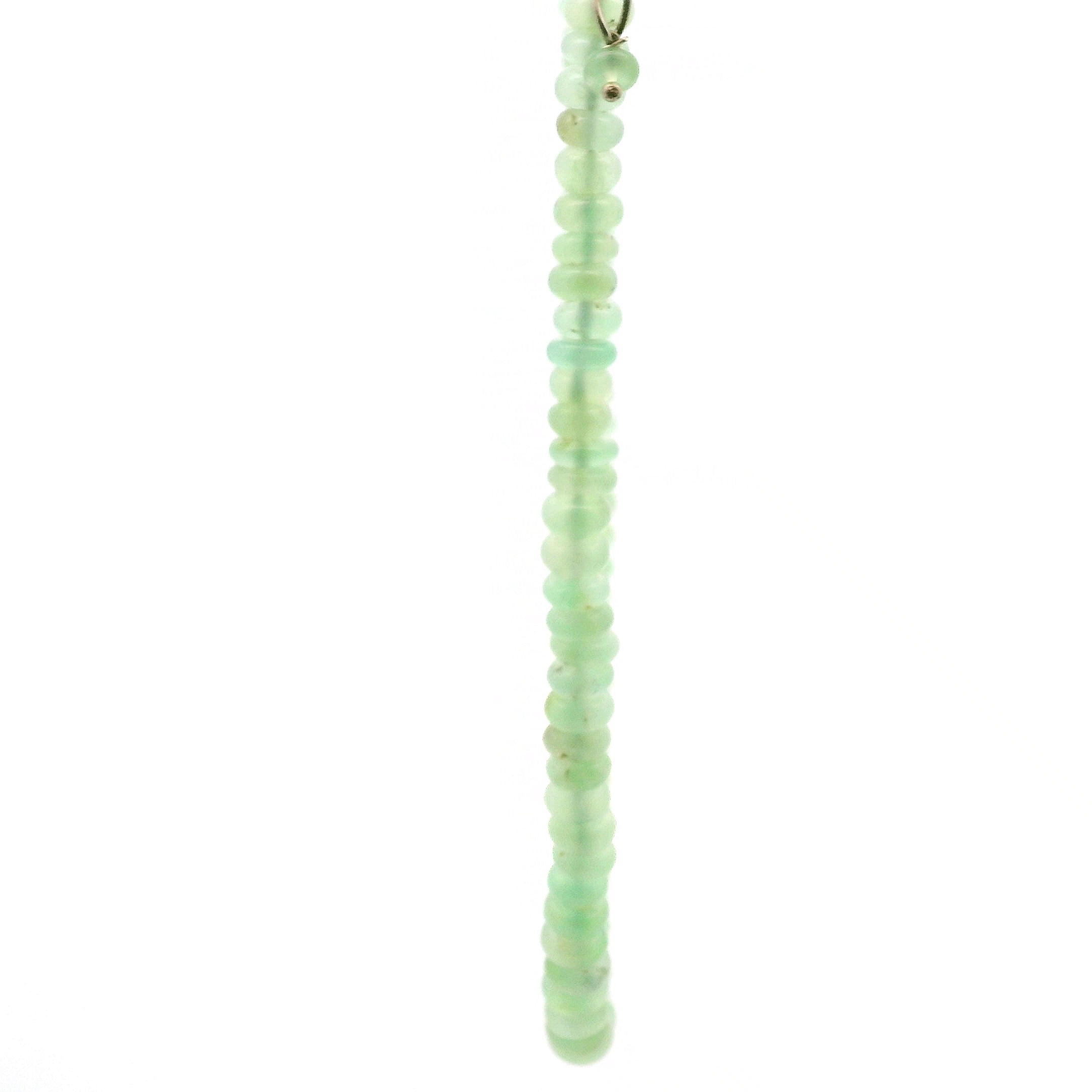 Chrysoprase Rondelle Necklace for Abundance, Love and Wealth