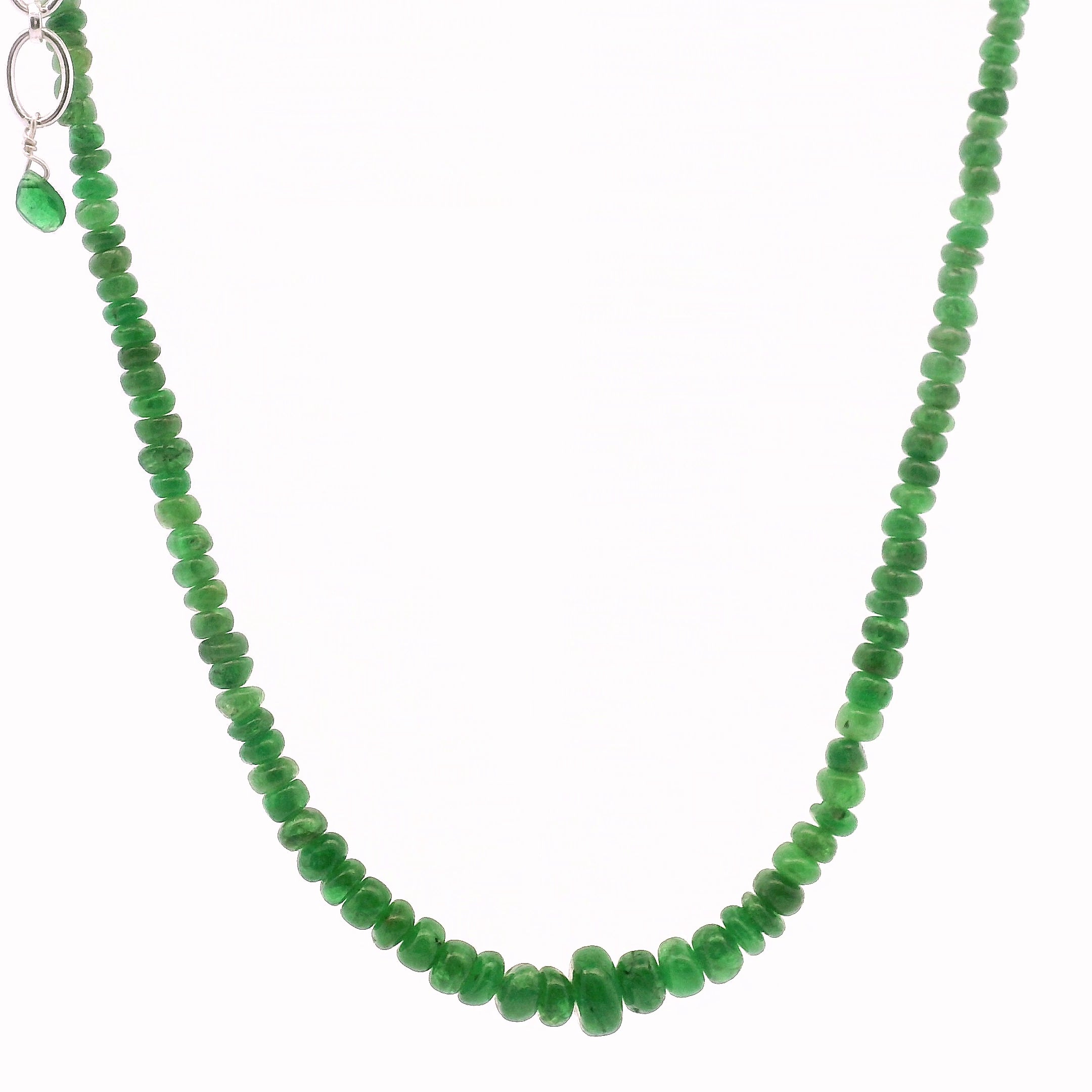 Tsavorite Rondelle Necklace for Compassion & Loyalty
