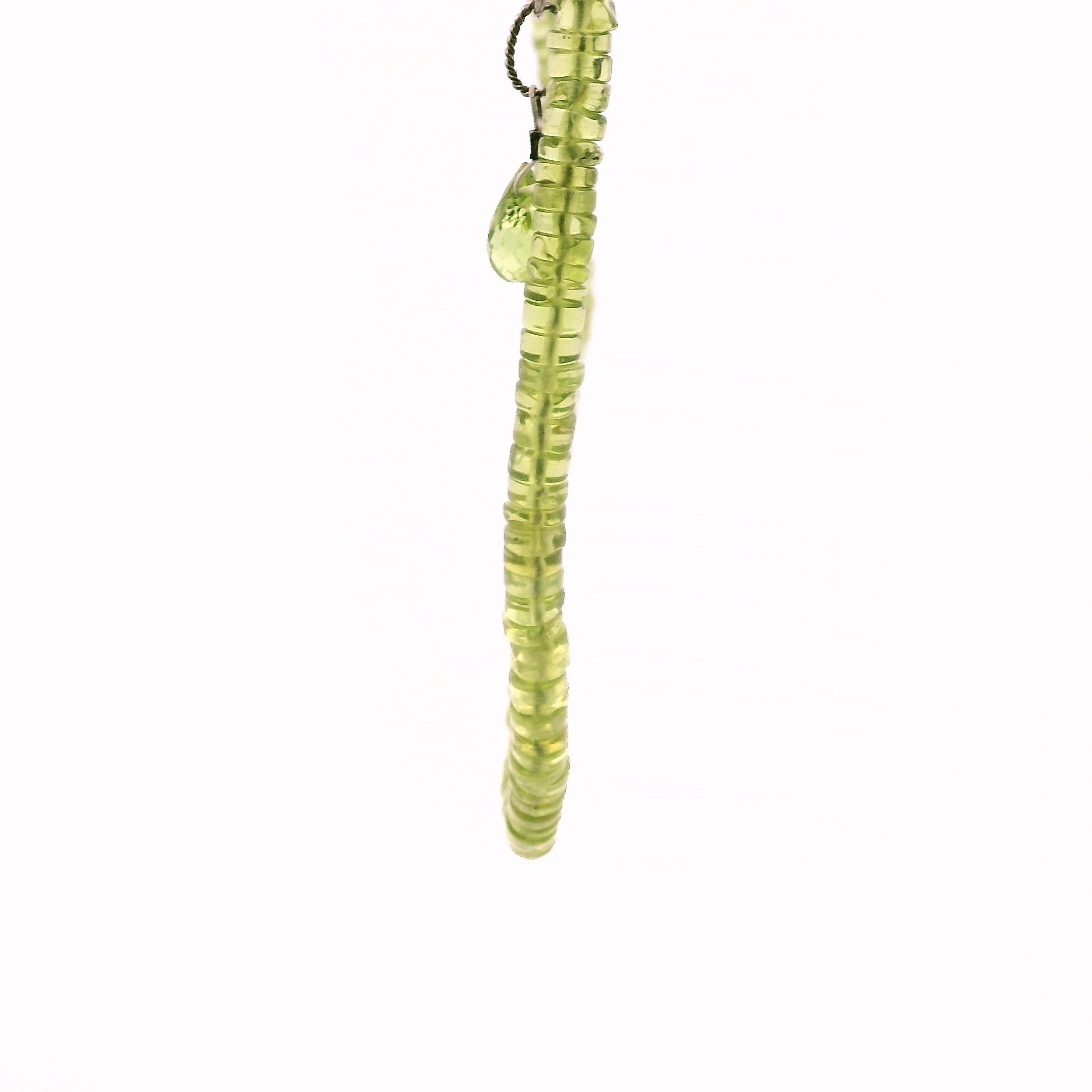 Peridot Heishi Necklace for Luck, Prosperity & Protection