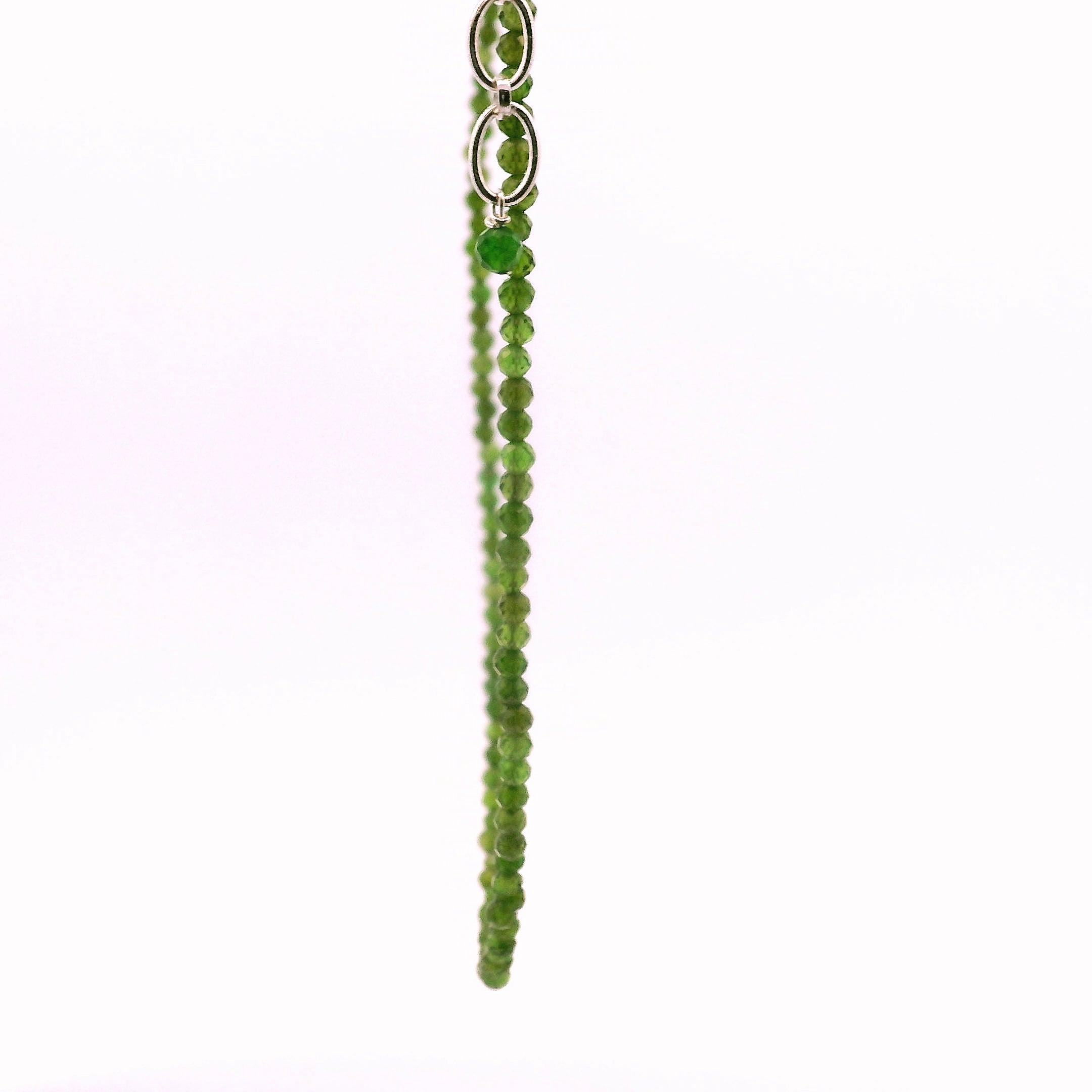 Chrome Diopside Micro Faceted Necklace for Emotional Healing and Forgiveness