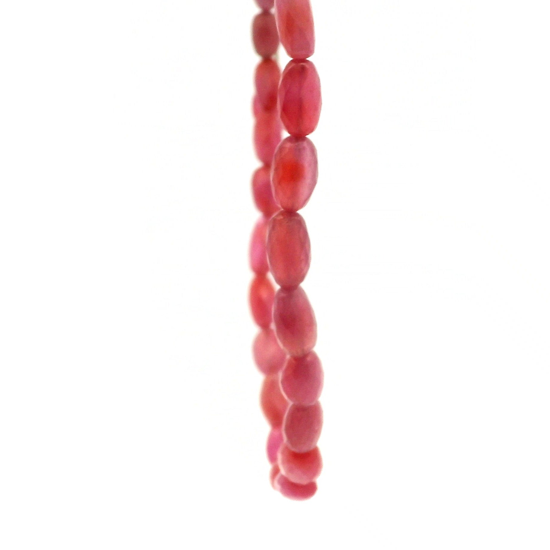Ruby Oval Faceted Necklace for Supporting Flow of Energy & Enlightenment for Root Chakra