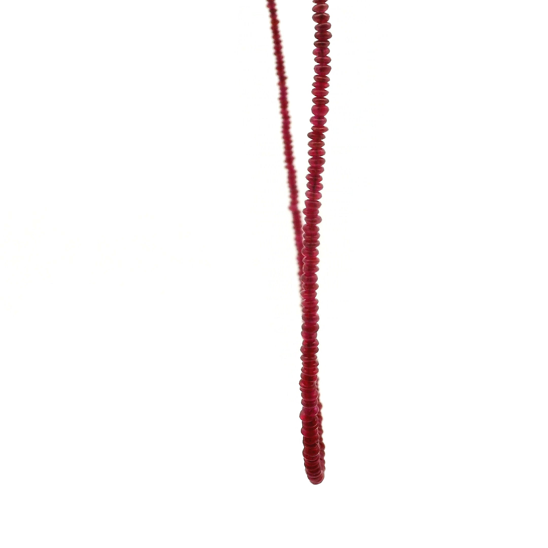Ruby Mini Faceted Necklace for Supporting Flow of Energy & Enlightenment for Root Chakra