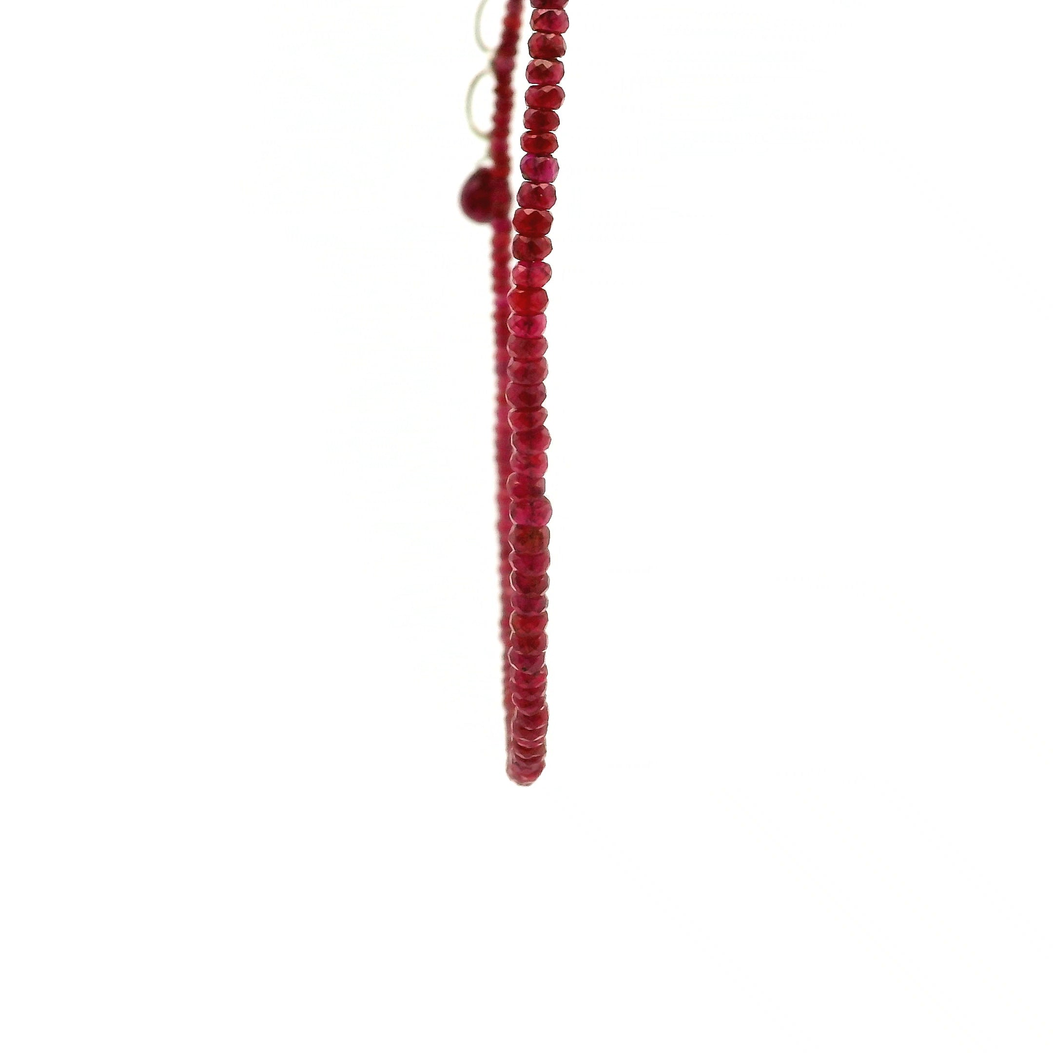 Ruby Mini Faceted Necklace for Supporting Flow of Energy & Enlightenment for Root Chakra