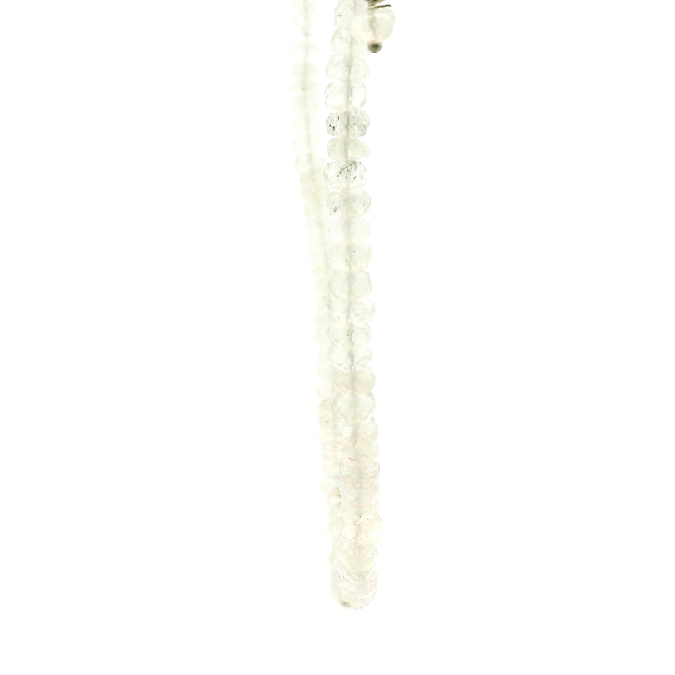 Libyan Desert Glass Faceted Rondelle Necklace 925 Silver for Confidence, Manifestation and Personal Power