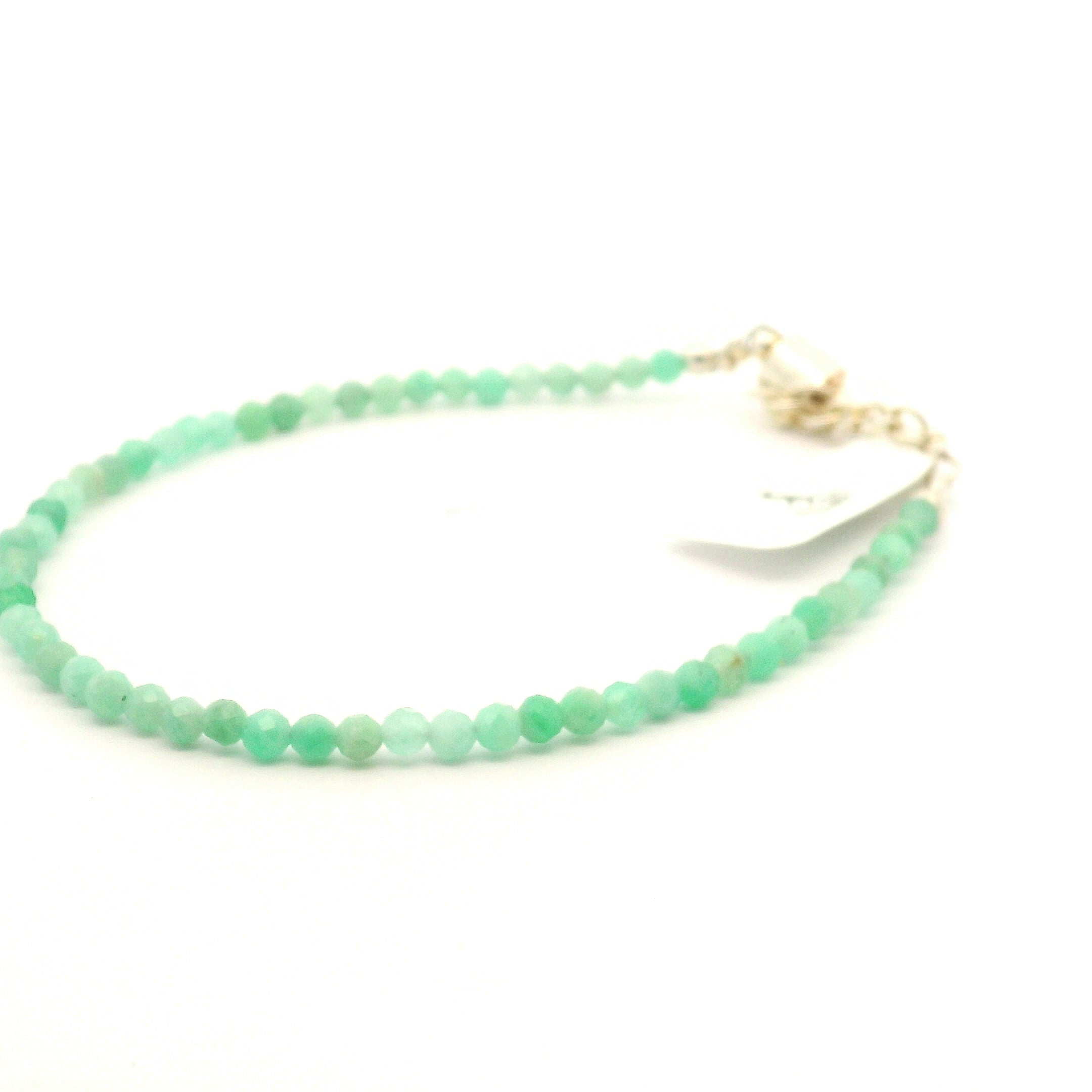 Emerald Faceted Bracelets 925 Silver for Financial Abundance and Security