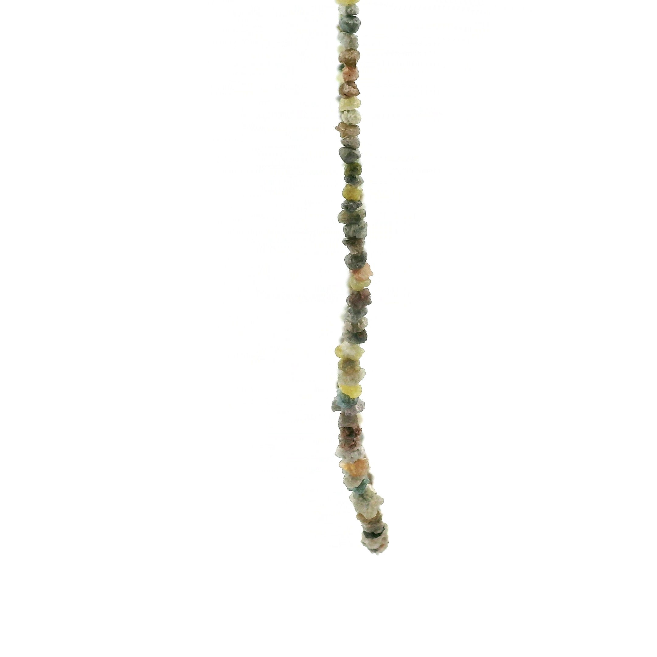Diamond Chips Necklace 925 Silver for Good Luck and Wisdom