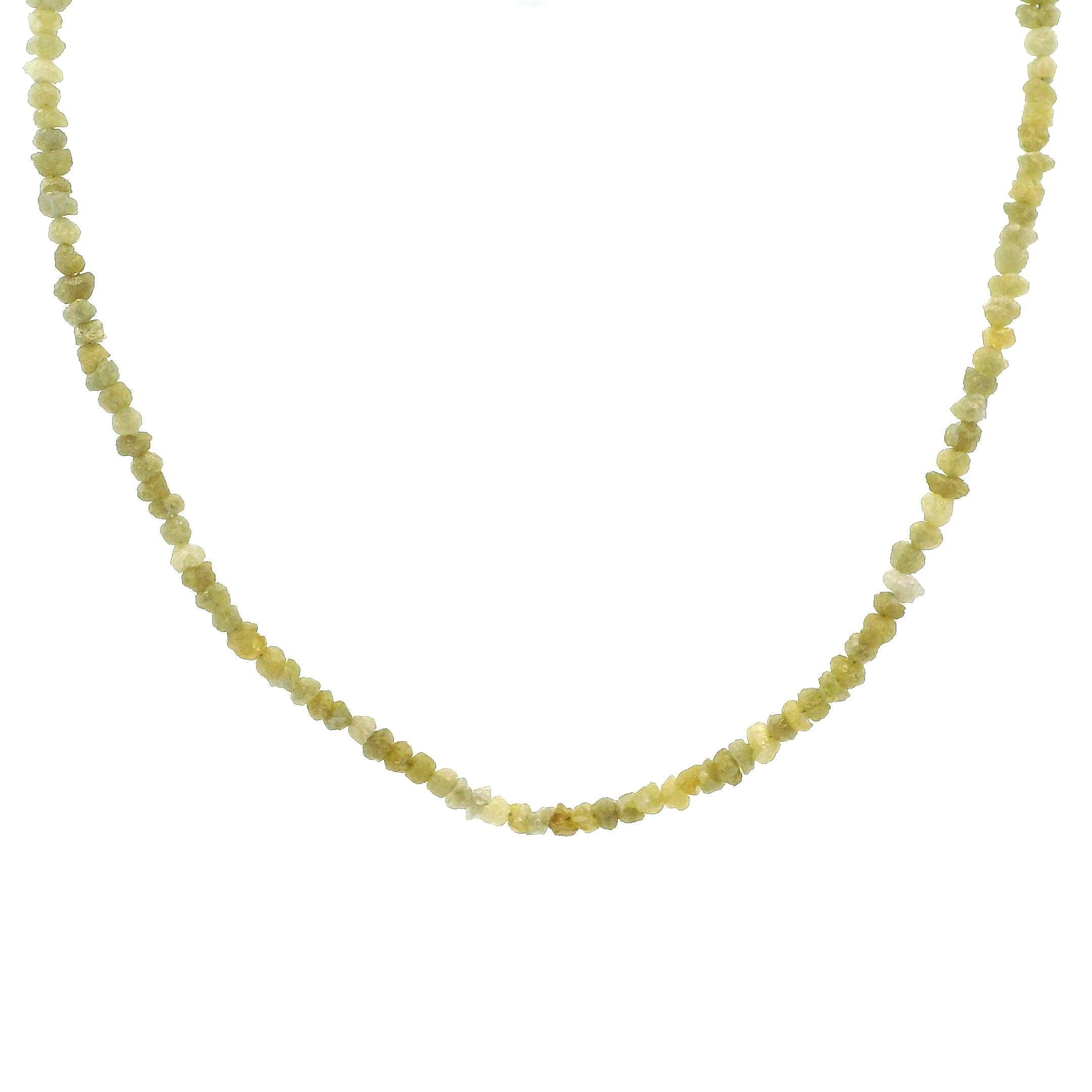 Diamond Chips Necklace 925 Silver for Good Luck and Wisdom