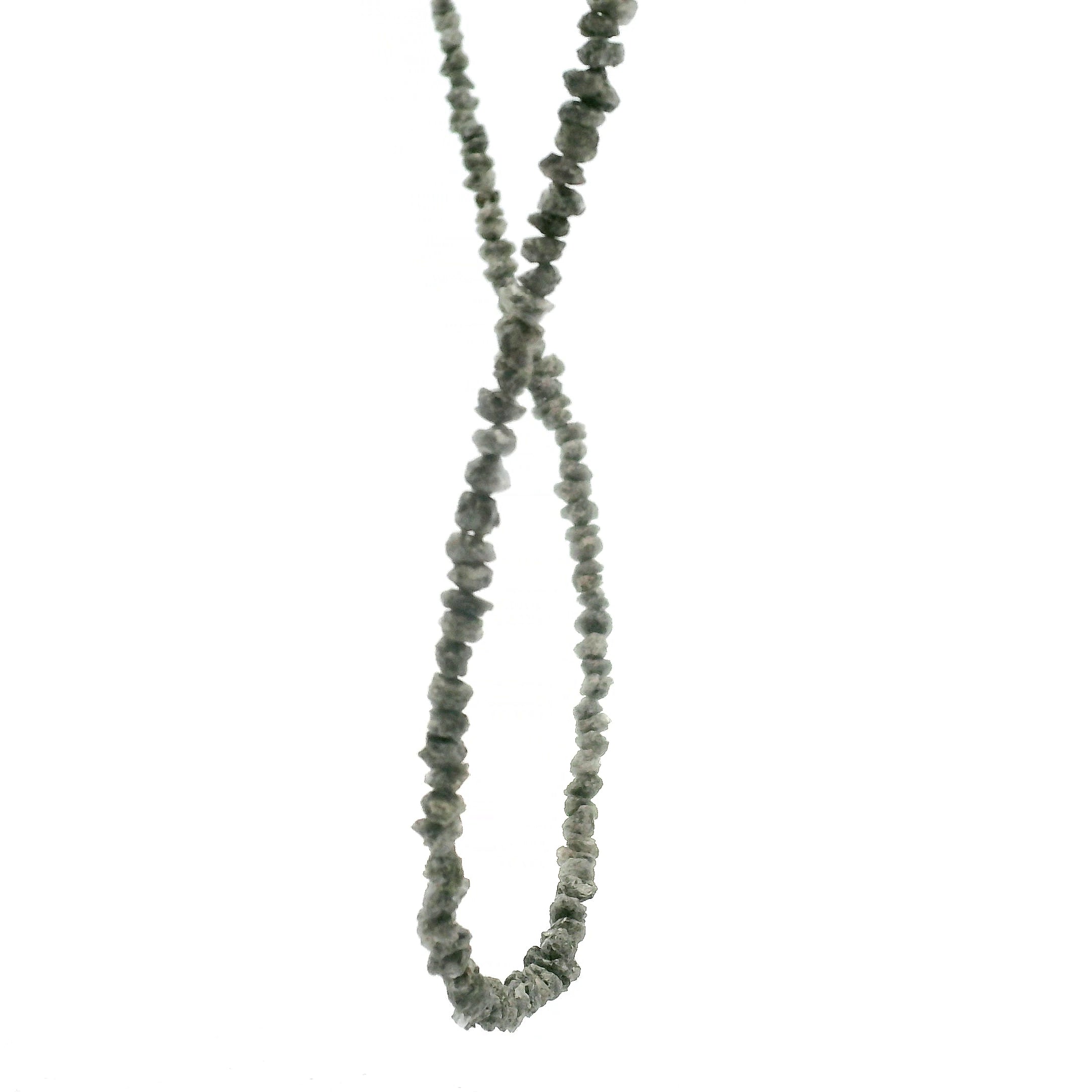 Diamond Chips Necklace 925 Silver for Good Luck and Wisdom