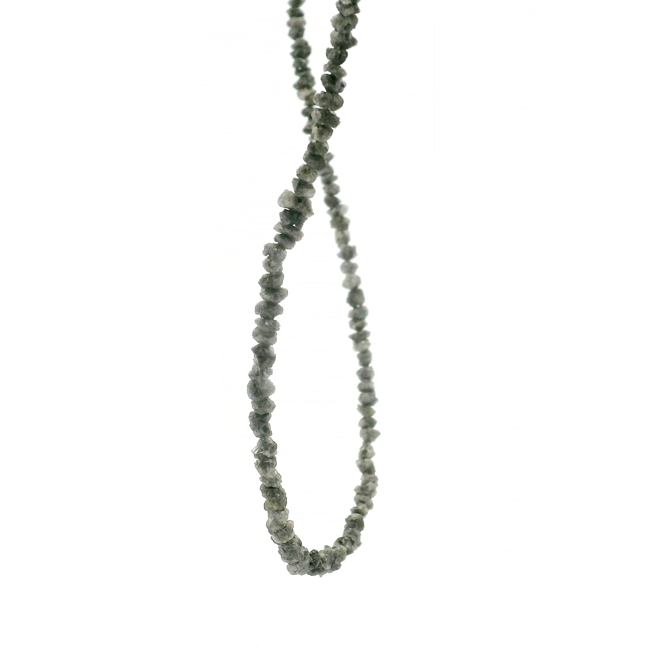 Diamond Chips Necklace 925 Silver for Good Luck and Wisdom