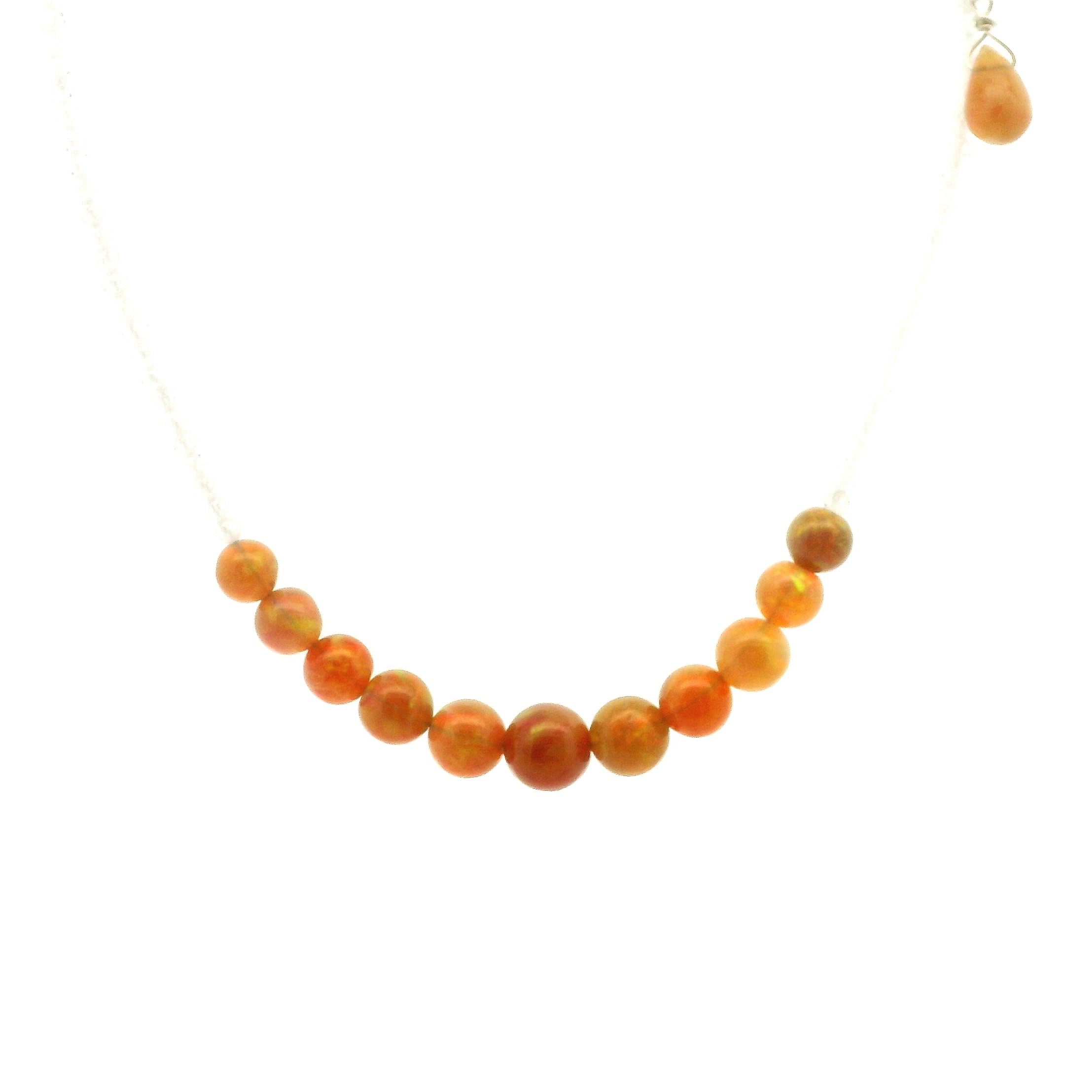 Chocolate Opal & White Zircon Micro Faceted Necklace 925 Silver for Transformation and Creativity