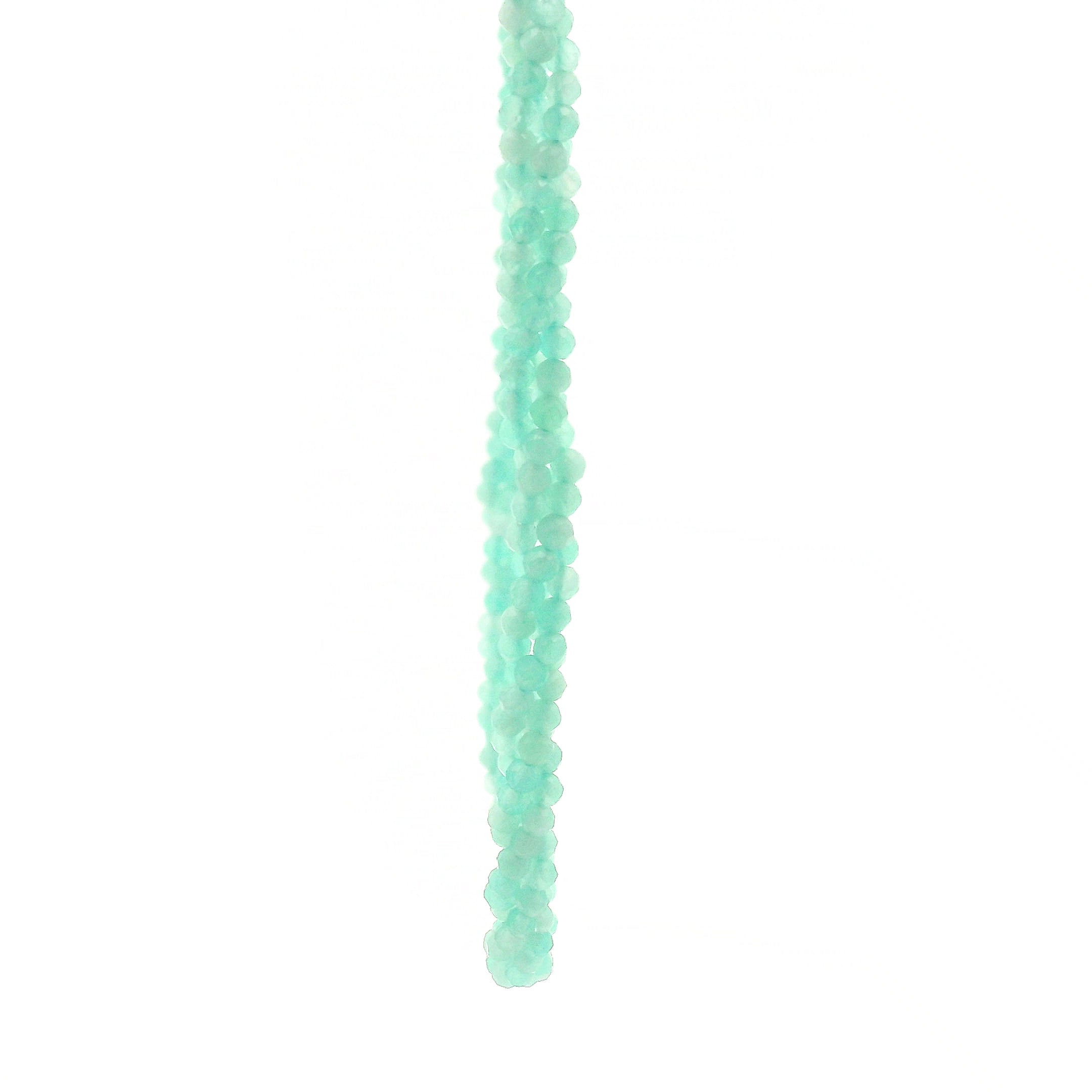 Amazonite Braided Micro Faceted Necklace 925 Silver for Peace and Empowerment