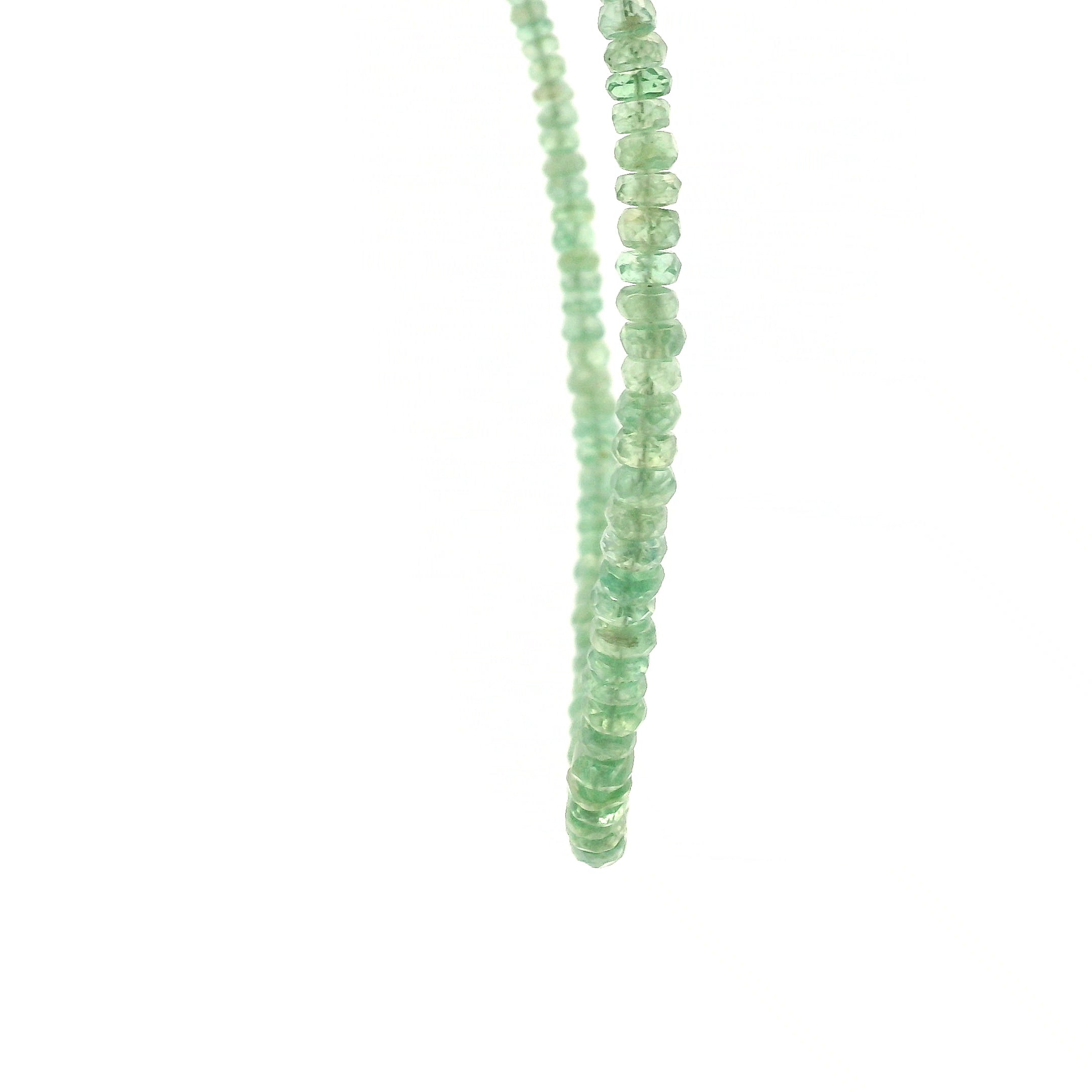 Kyanite Faceted Rondelle Necklace 925 Silver for Meditation and Energy Cleansing