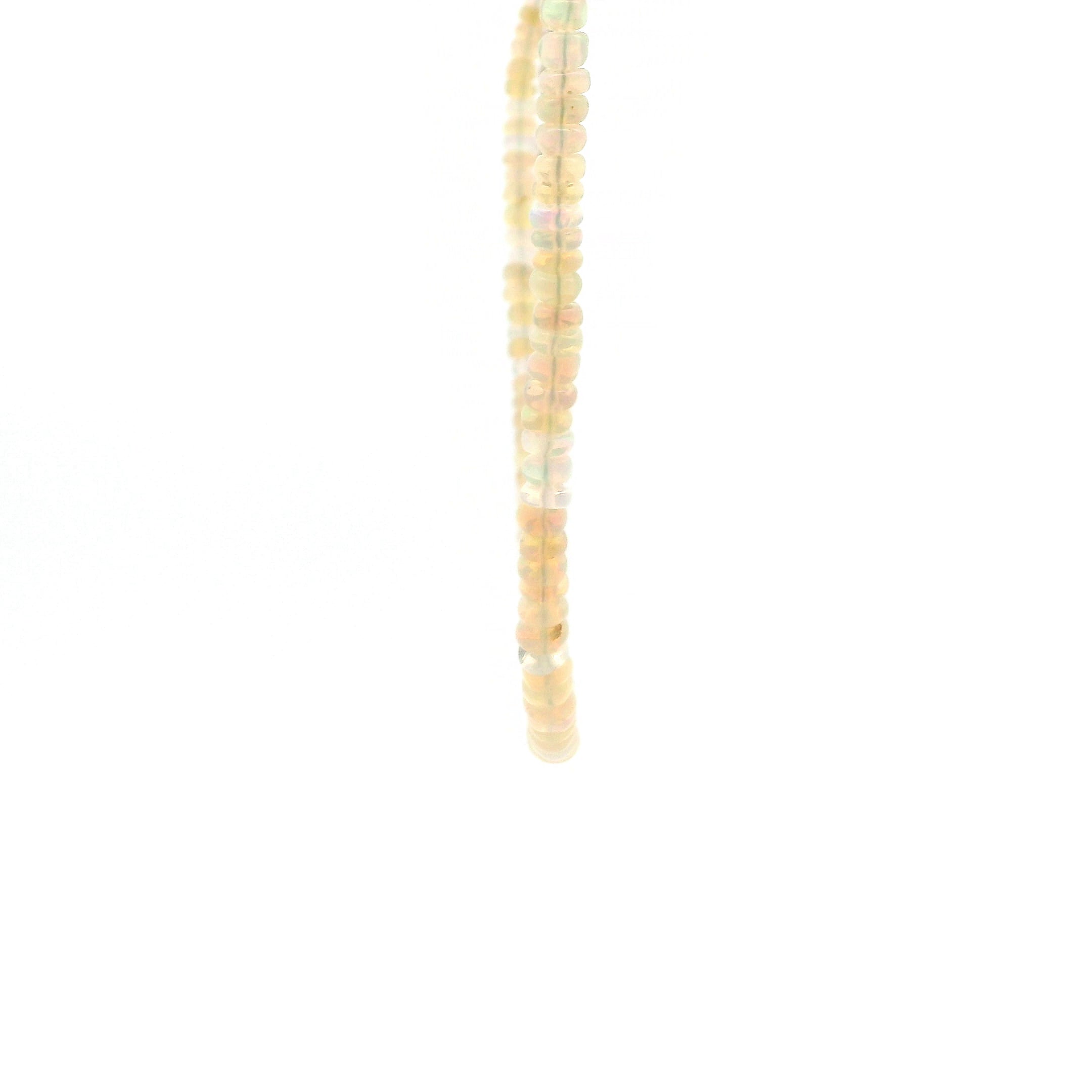 Ethiopian Opal Rondell Necklace 925 Silver For Creativity, Joy, and Self Discovery