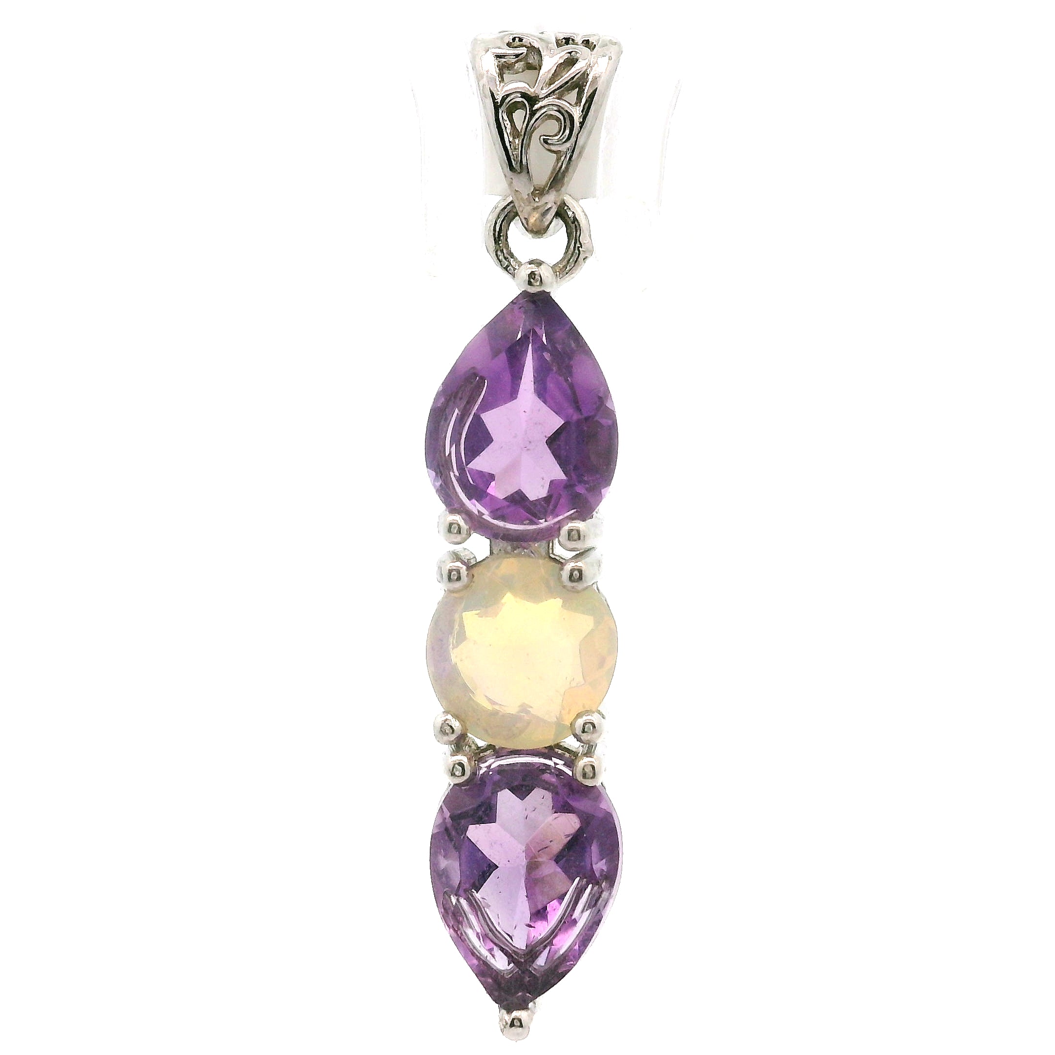 Wand Pendant .925 Silver for Intuition, Luck, Protection and Purification