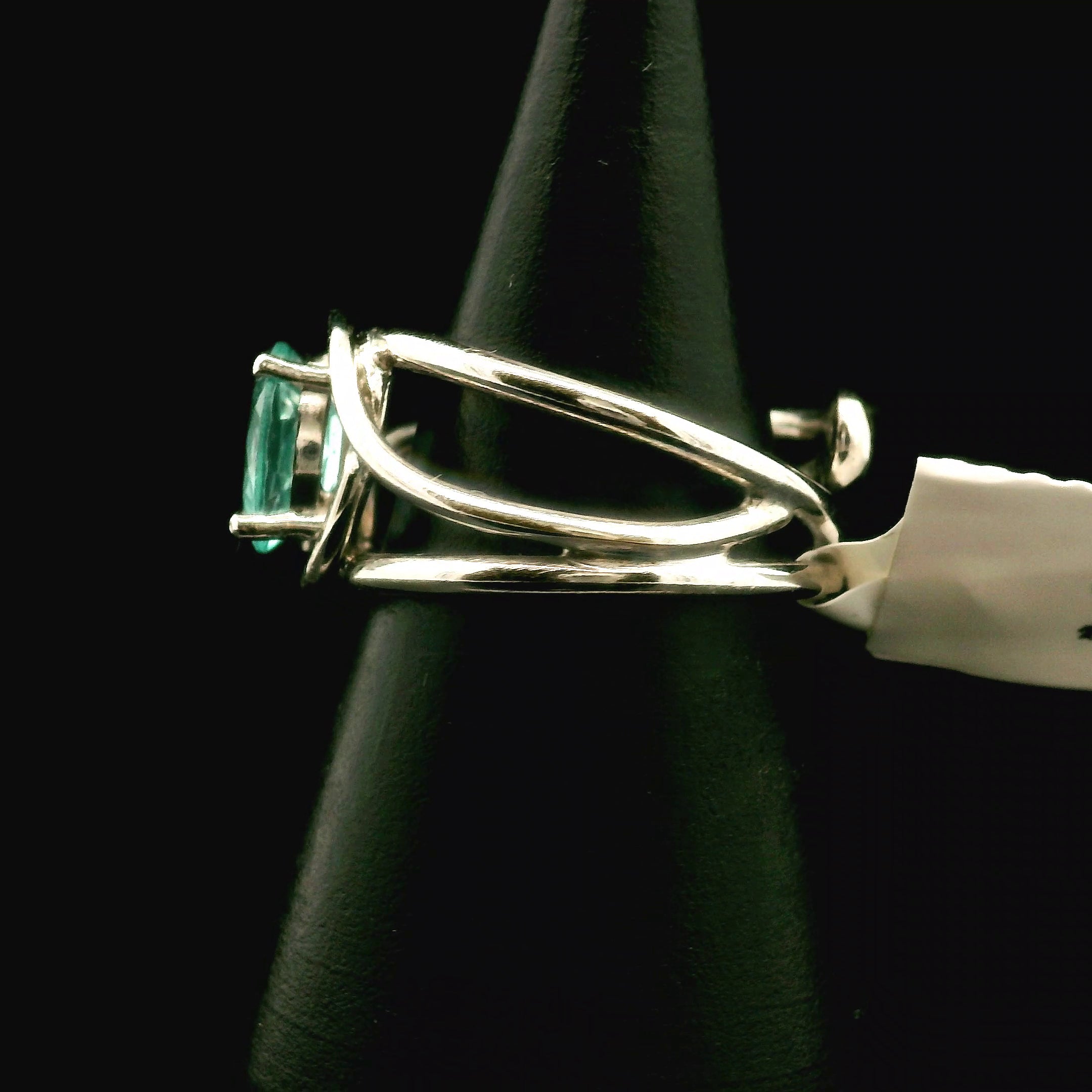 Blue Apatite Midi Cuff Ring .925 Silver for Overall Health and Wellness