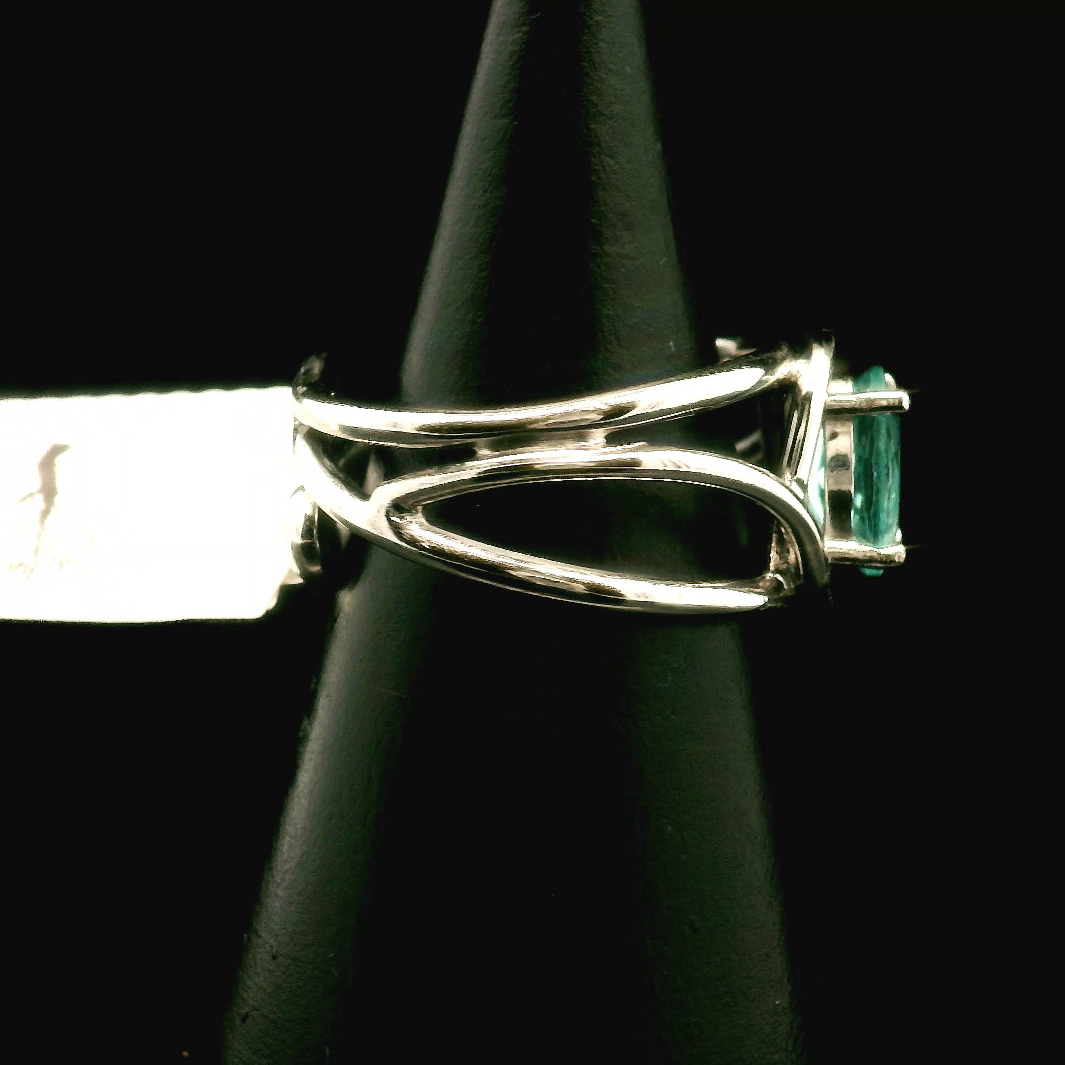 Blue Apatite Midi Cuff Ring .925 Silver for Overall Health and Wellness