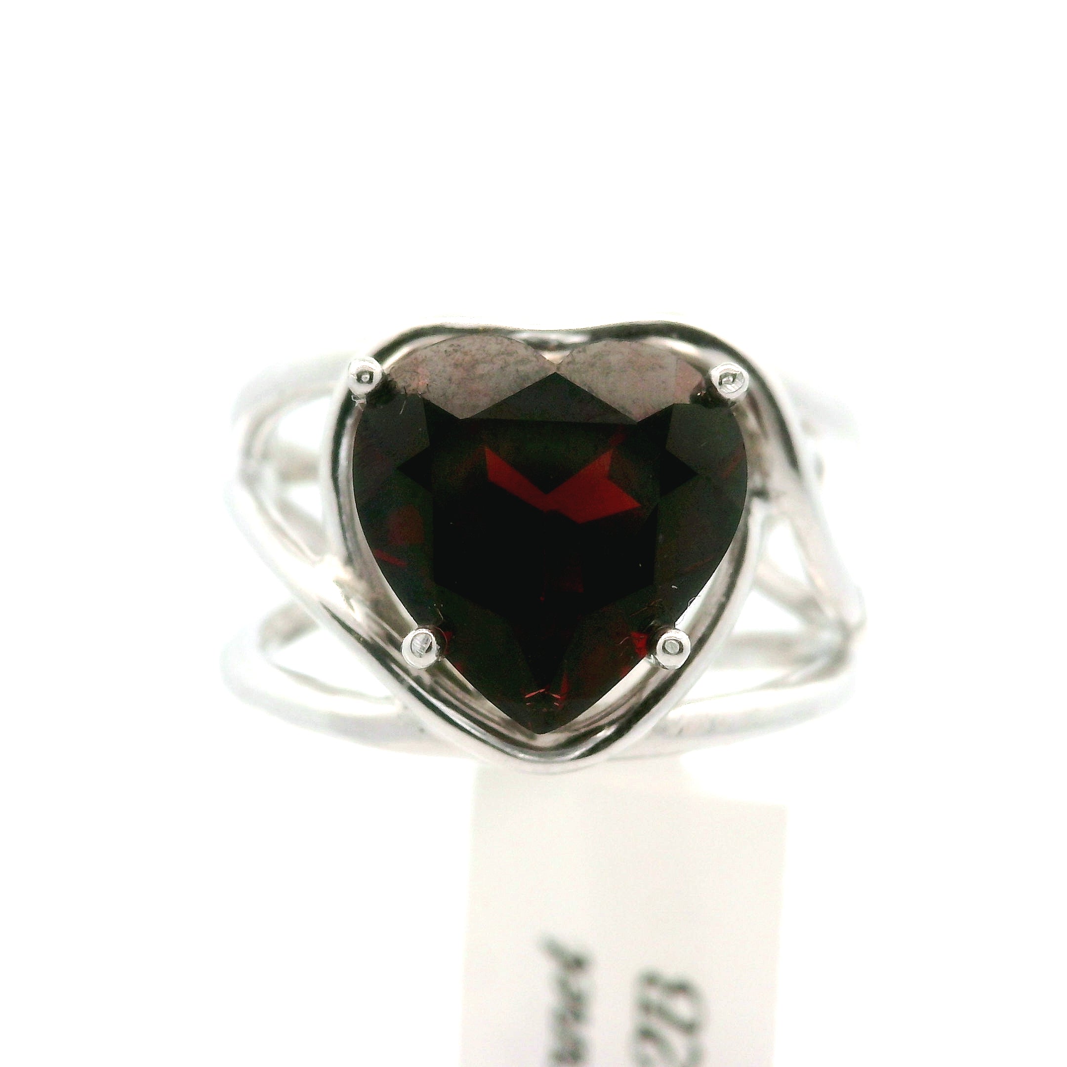 Garnet Faceted Cuff Rings .925 Silver for Strength and Universal Connection