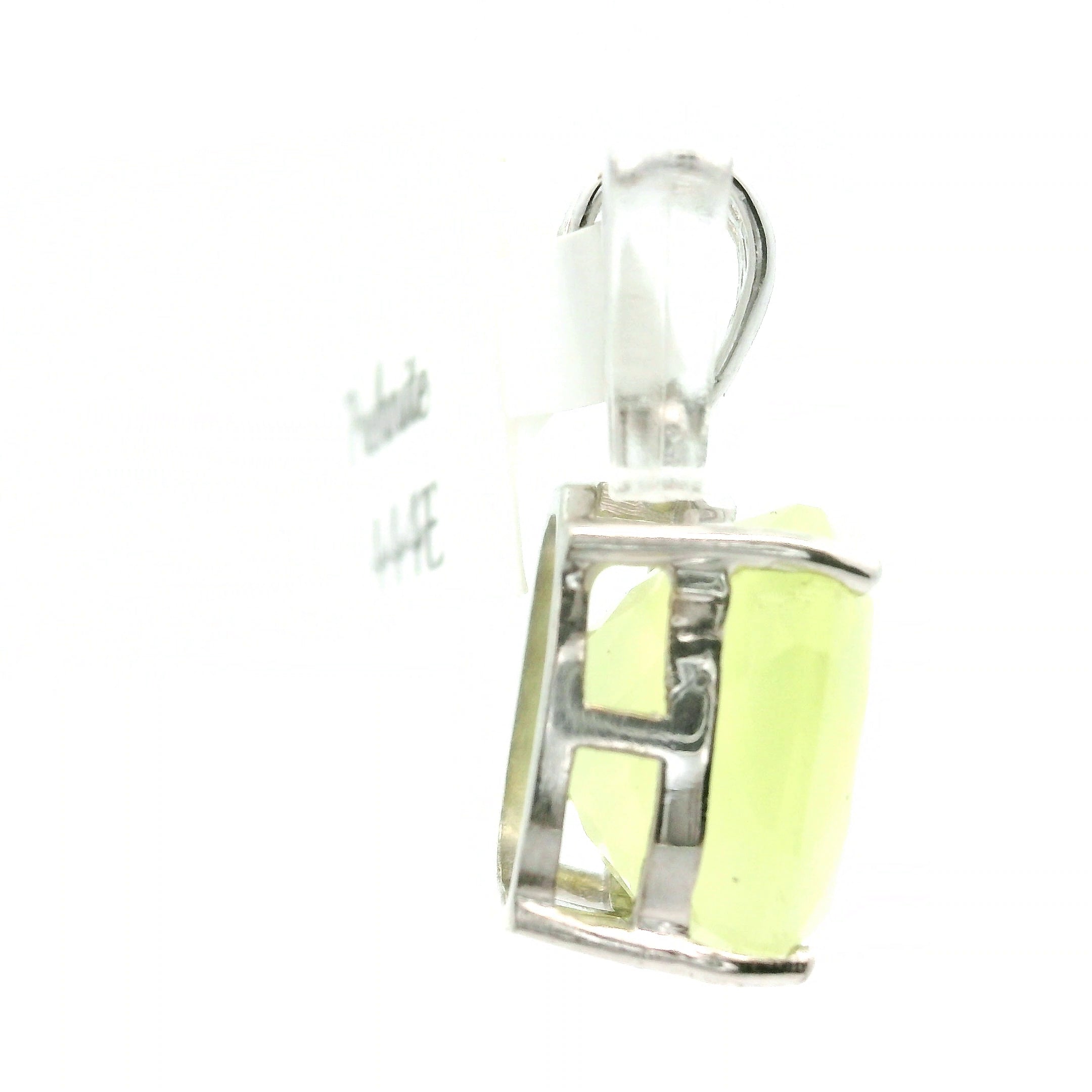 Austrailian Prehnite Pendant .925 Silver for Heart Healing and Rejuvenation