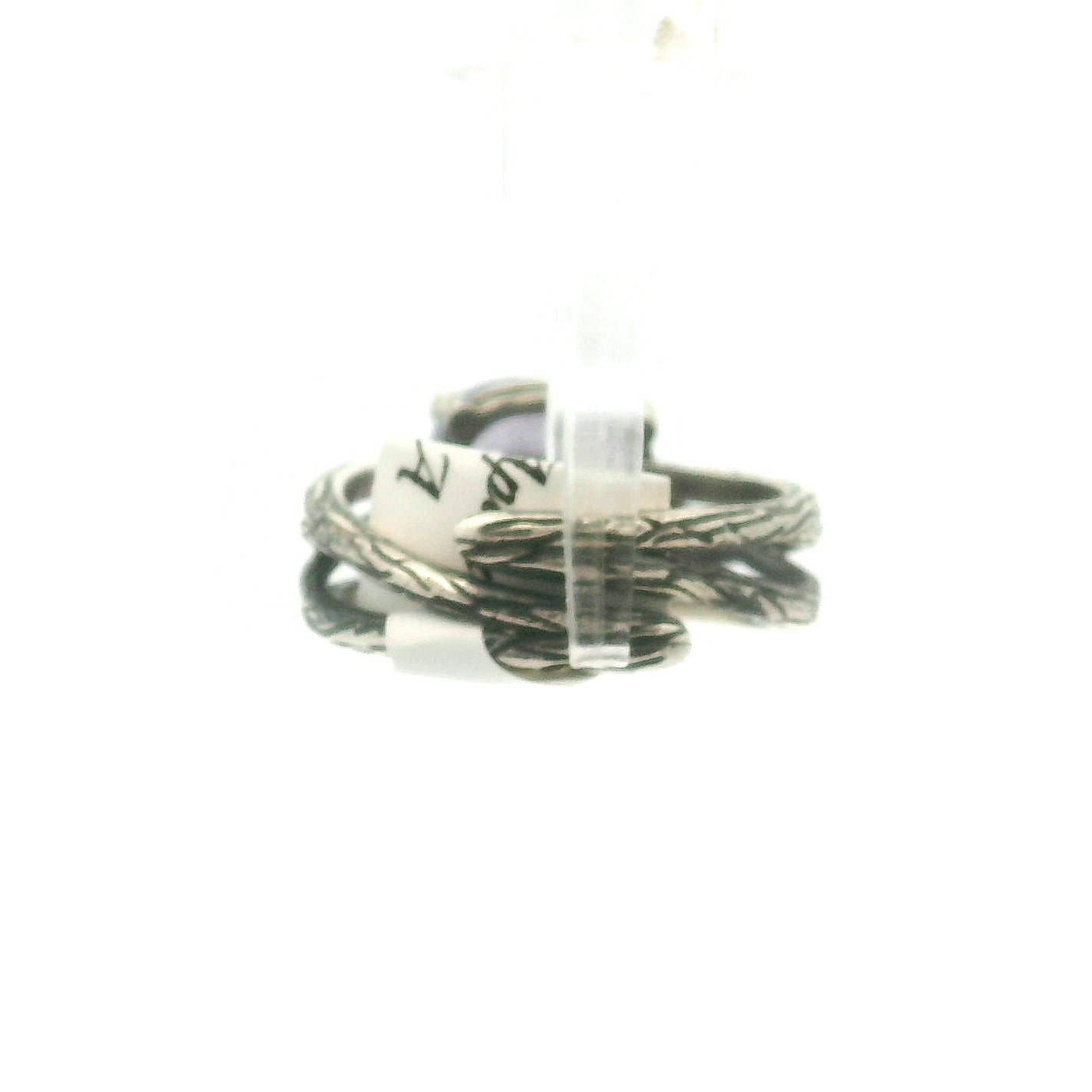 Purple Apatite Bad Witch Cuff Ring .925 Silver for Connection with Angels, Ancestors and Spirit Guides