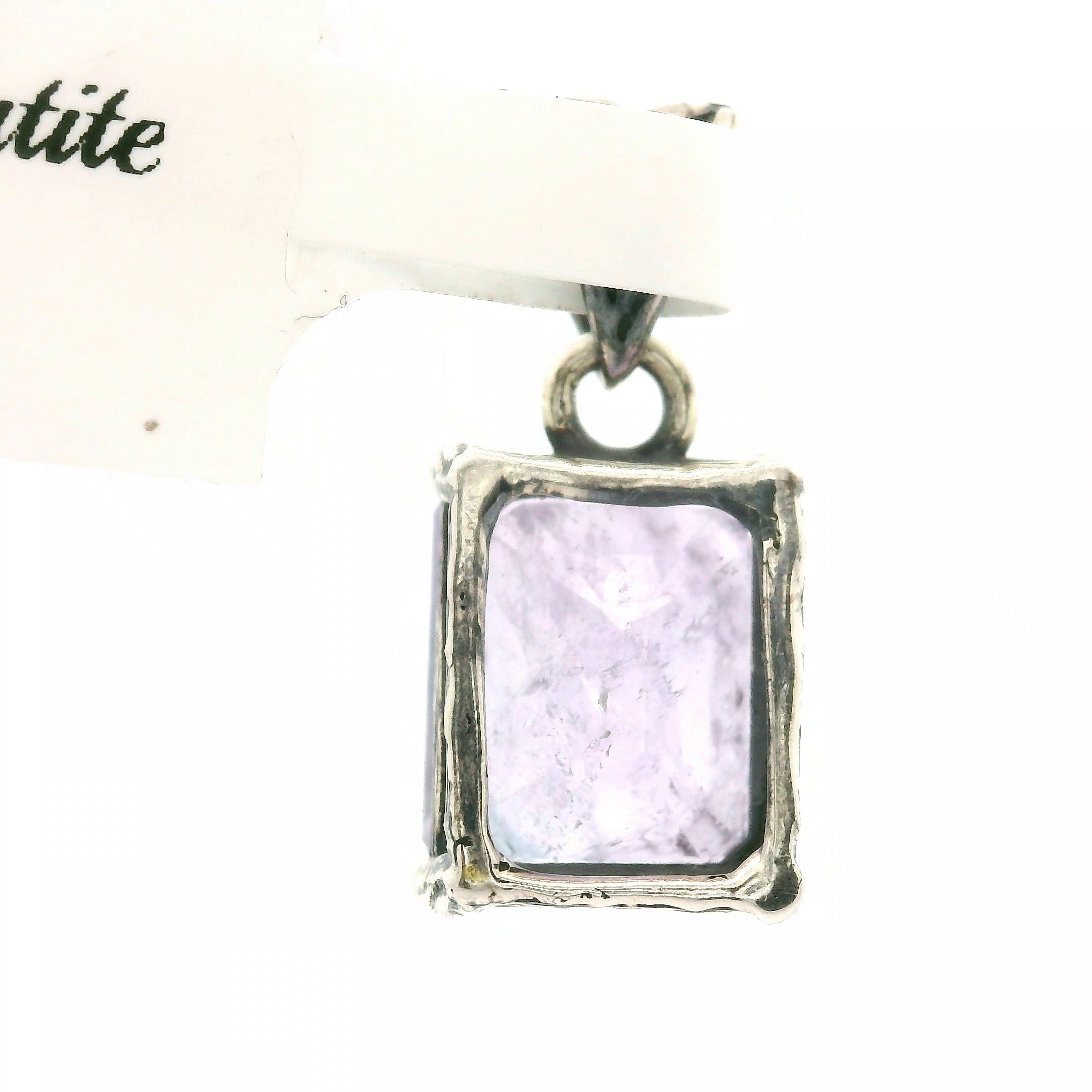 Purple Apatite Bad Witch Pendant .925 Silver for Connection with Angels, Ancestors and Spirit Guides