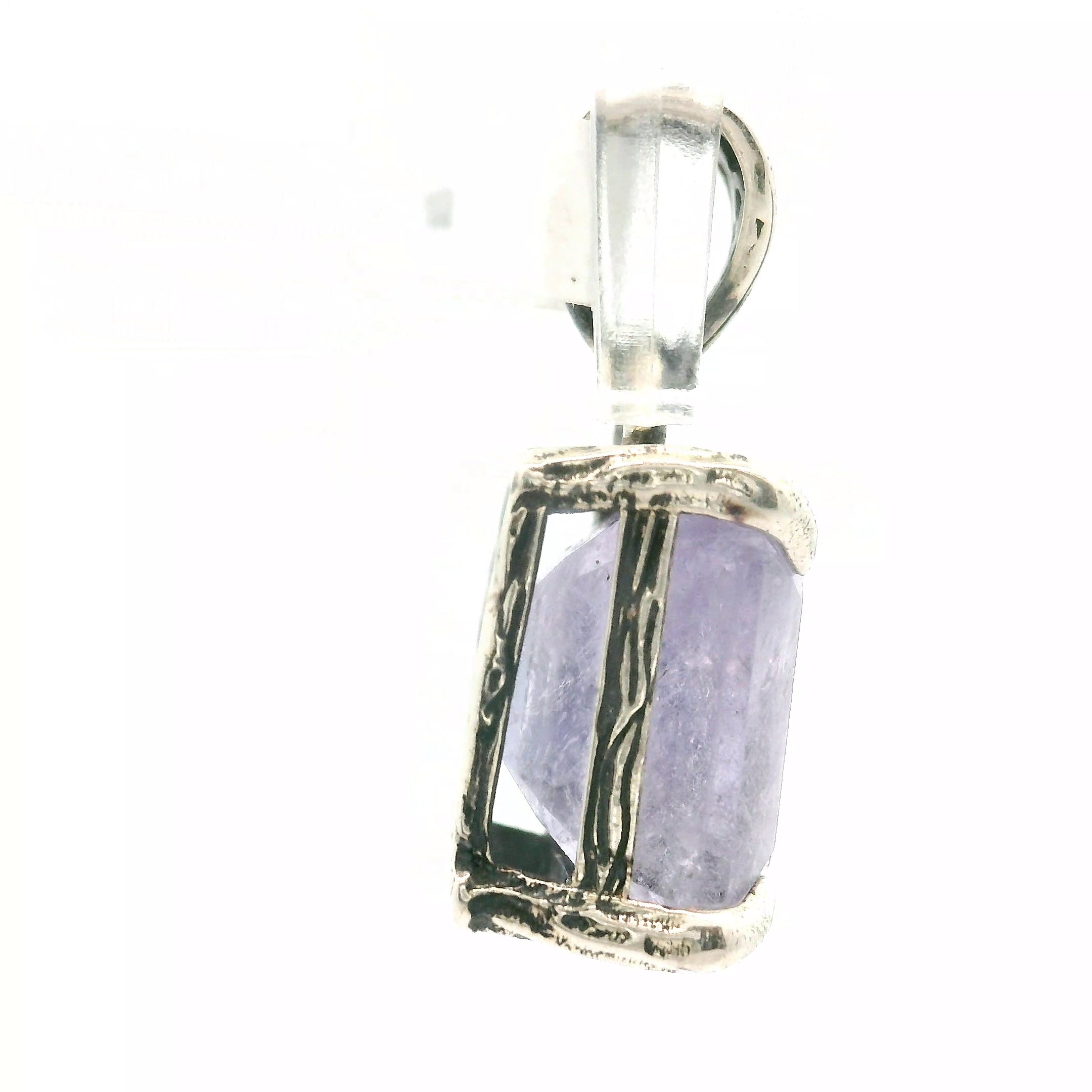 Purple Apatite Bad Witch Pendant .925 Silver for Connection with Angels, Ancestors and Spirit Guides