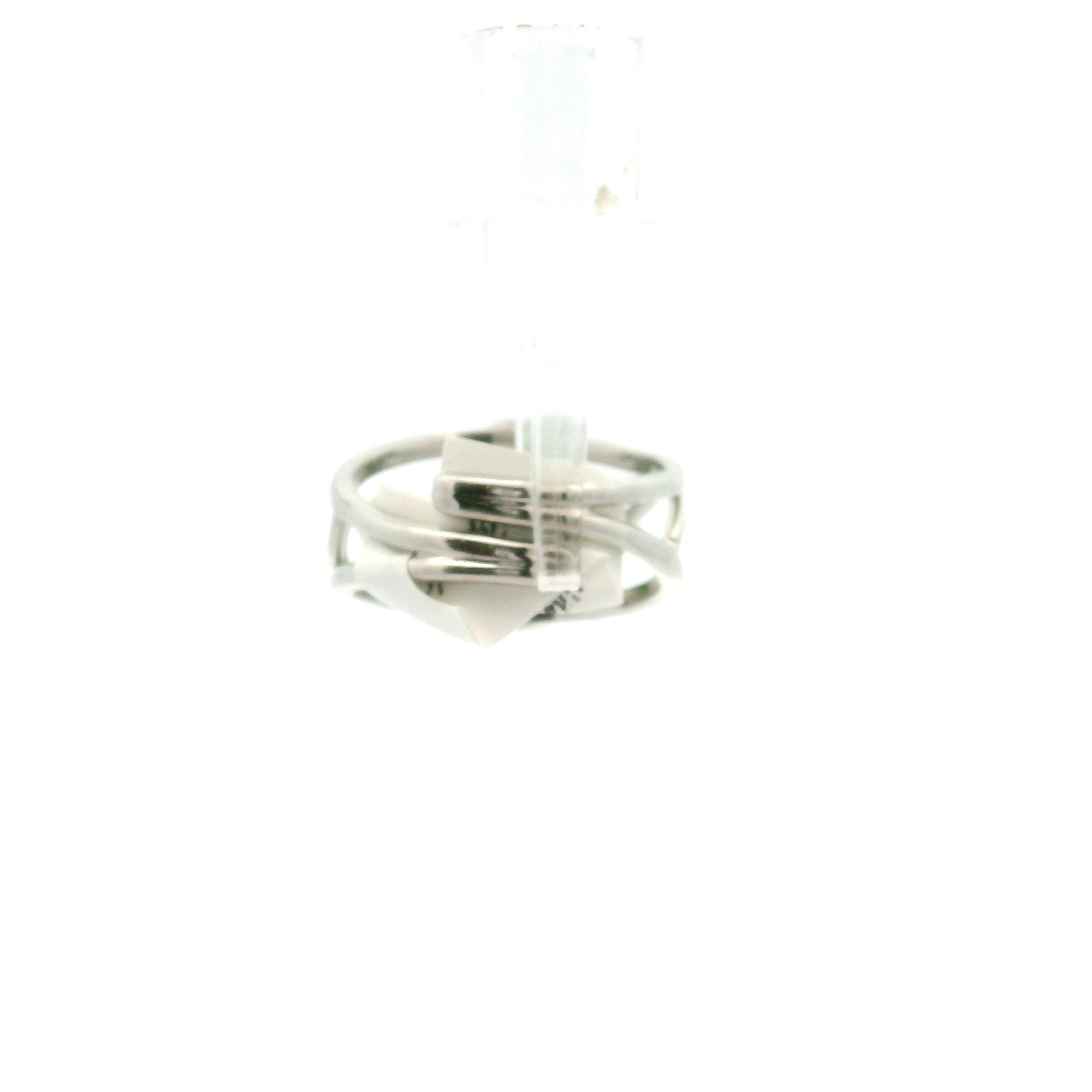 Chrome Diopside with Chrome Diopside Pavé Cuff Ring .925 Silver for Attracting New Relationships and Opportunities